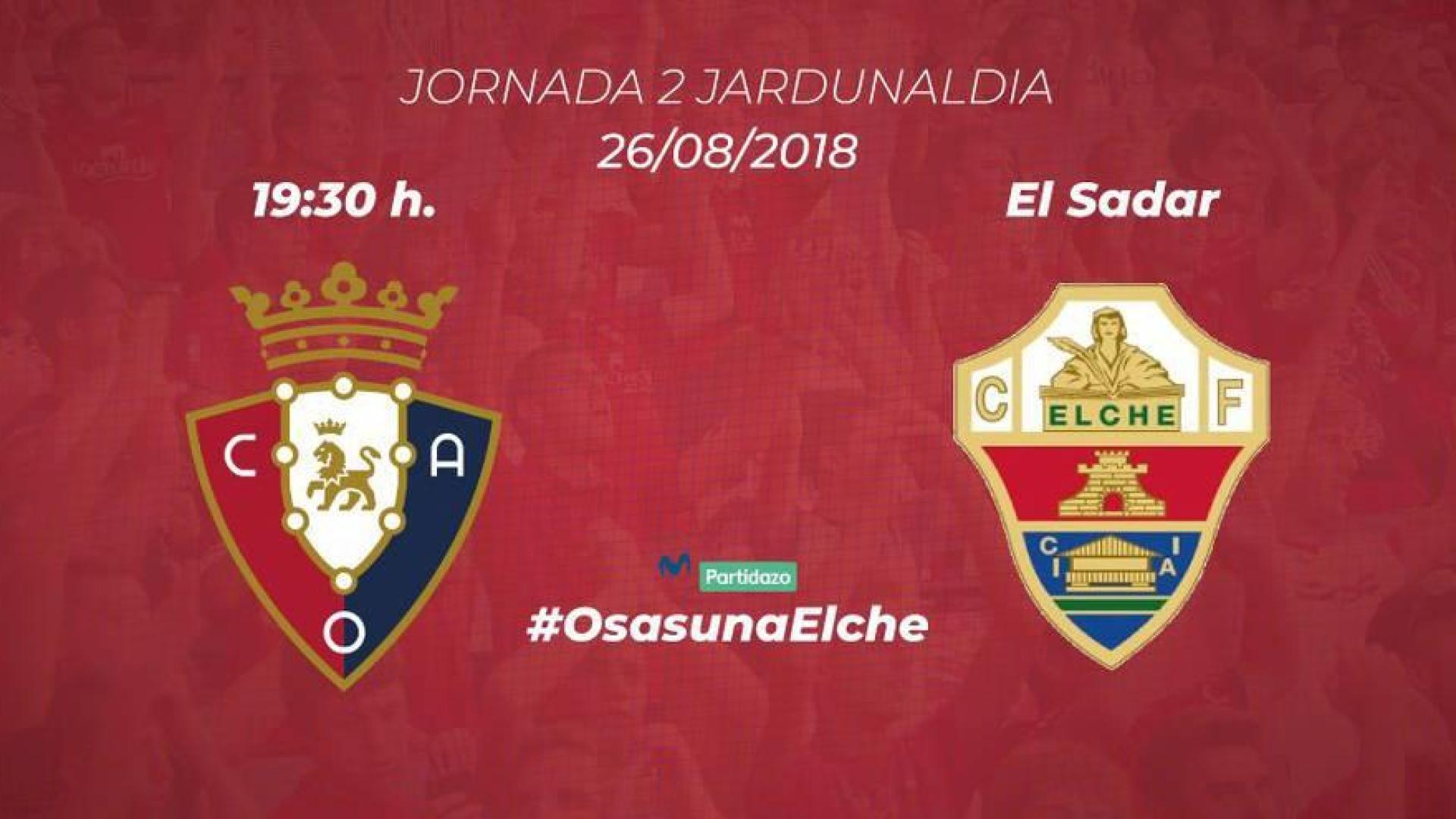 Este viernes salen a la venta las entradas para el Osasuna-Elche