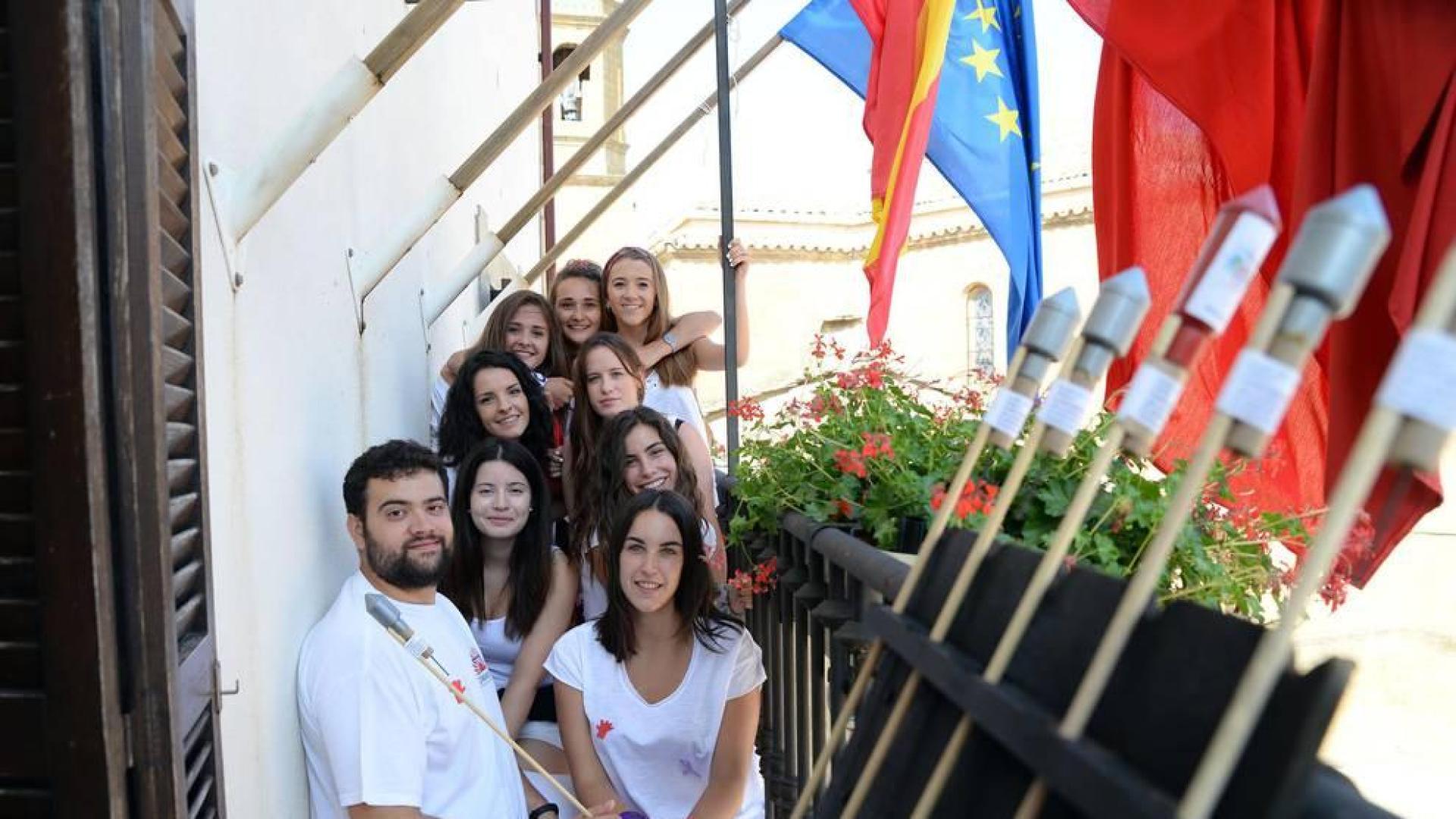 Imágenes del cohete de las fiestas de Barásoain 2018
