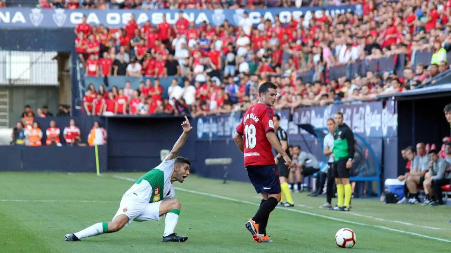 Fotos del partido disputado en El Sadar el domingo 26 de agosto, correspondiente a la segunda jornada de la Liga 1,2,3.
