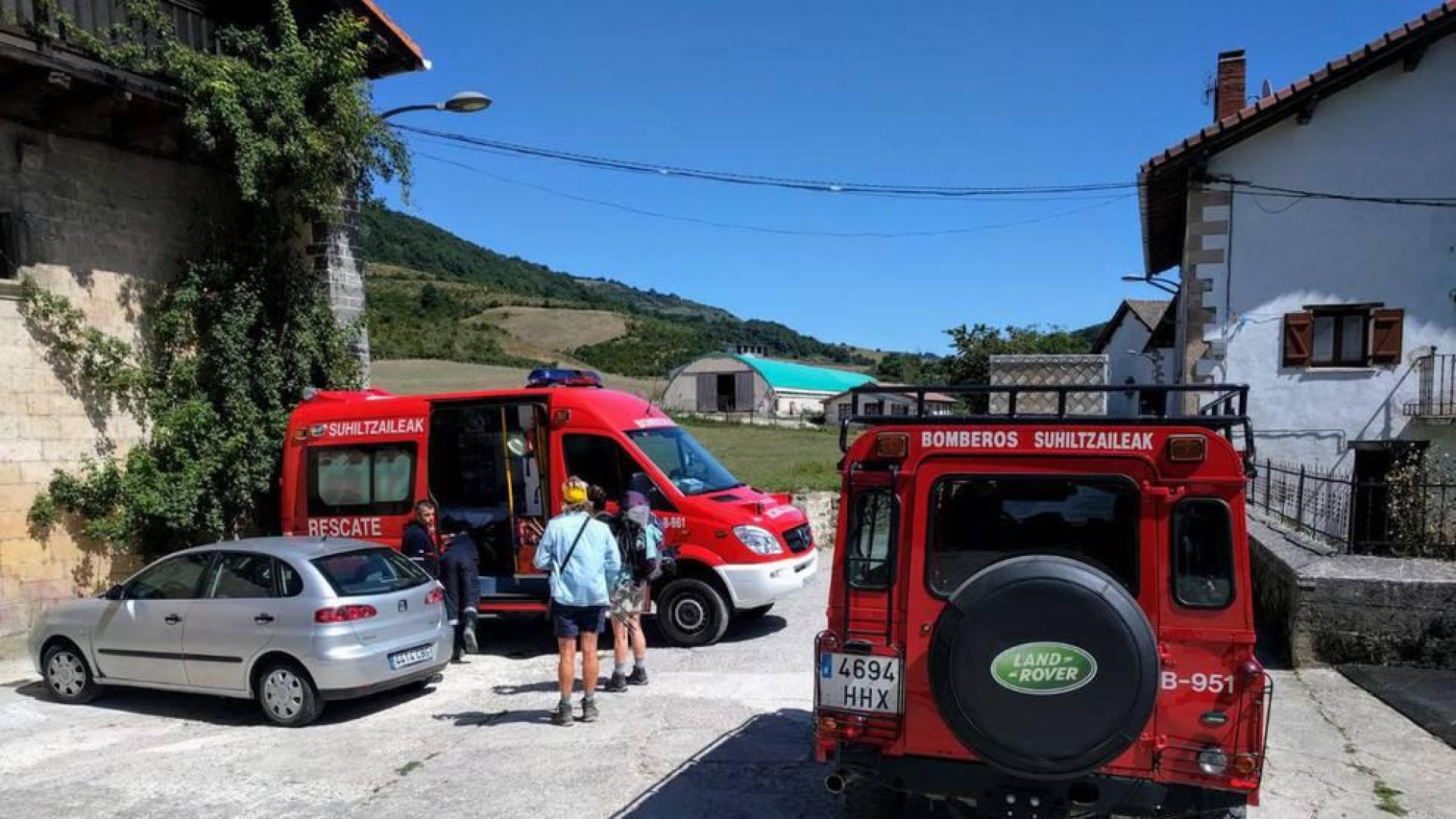 Rescatada una peregrina entre Lintzoain y el puerto de Erro