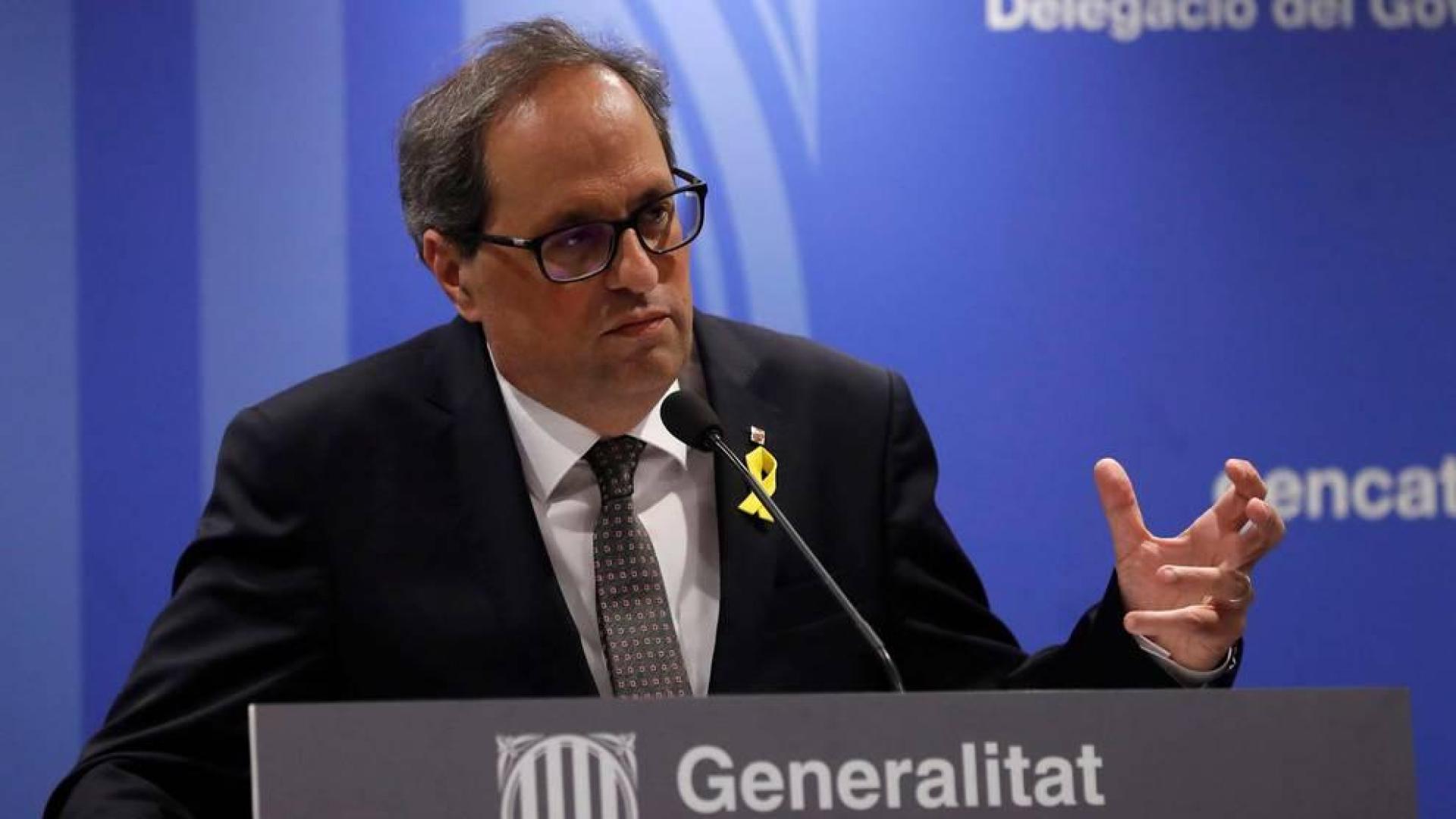 Torra, a Sánchez sobre recurrir al TC la moción del 9N: "Empezamos mal, presidente"