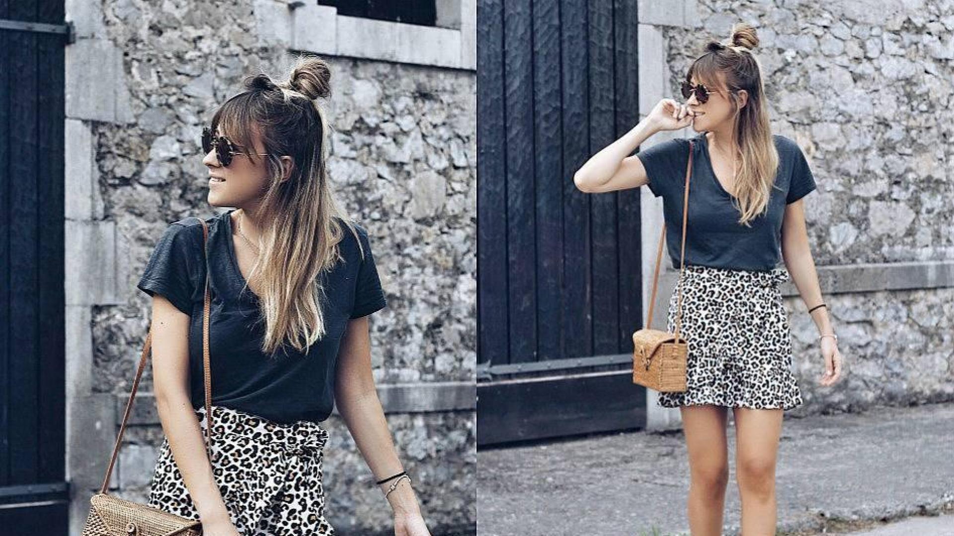 Cómo combinar una falta de leopardo