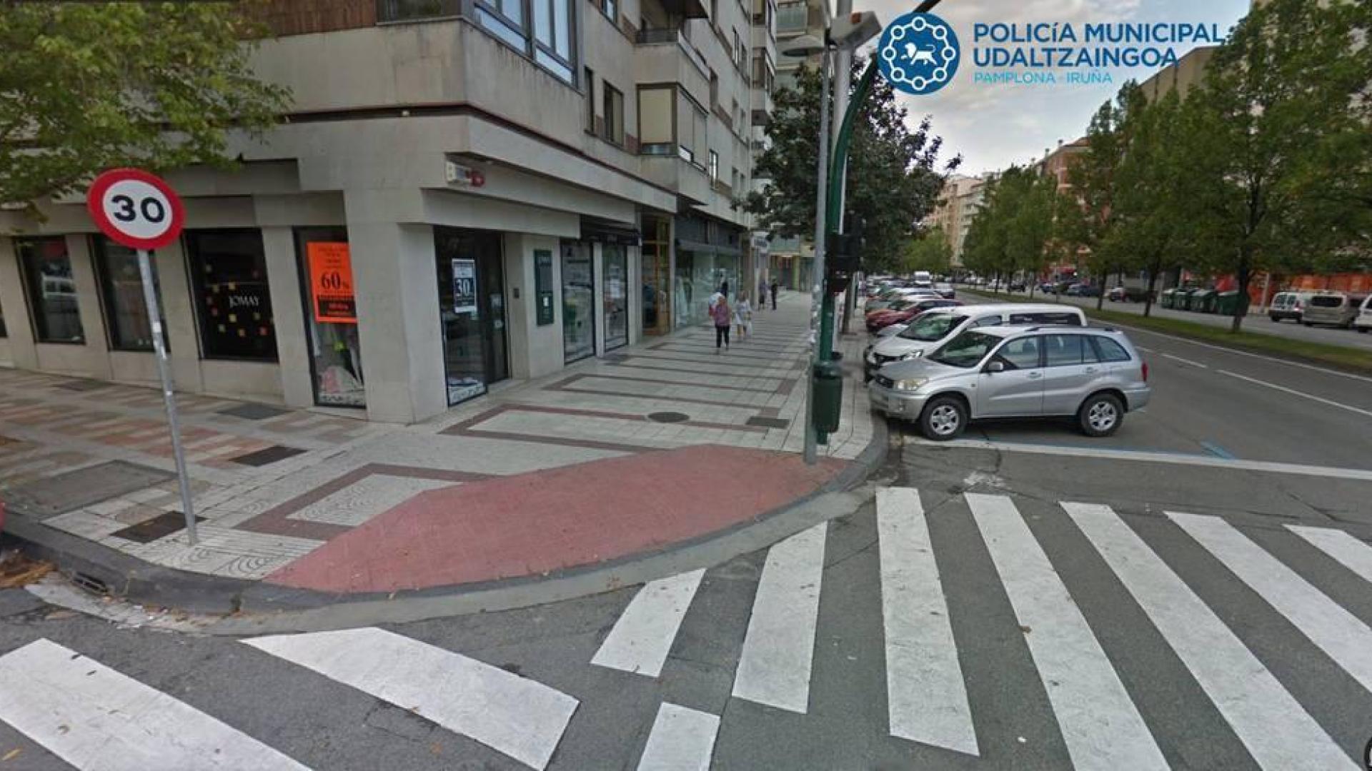 40 conductores han huido de un accidente en Pamplona en 2018