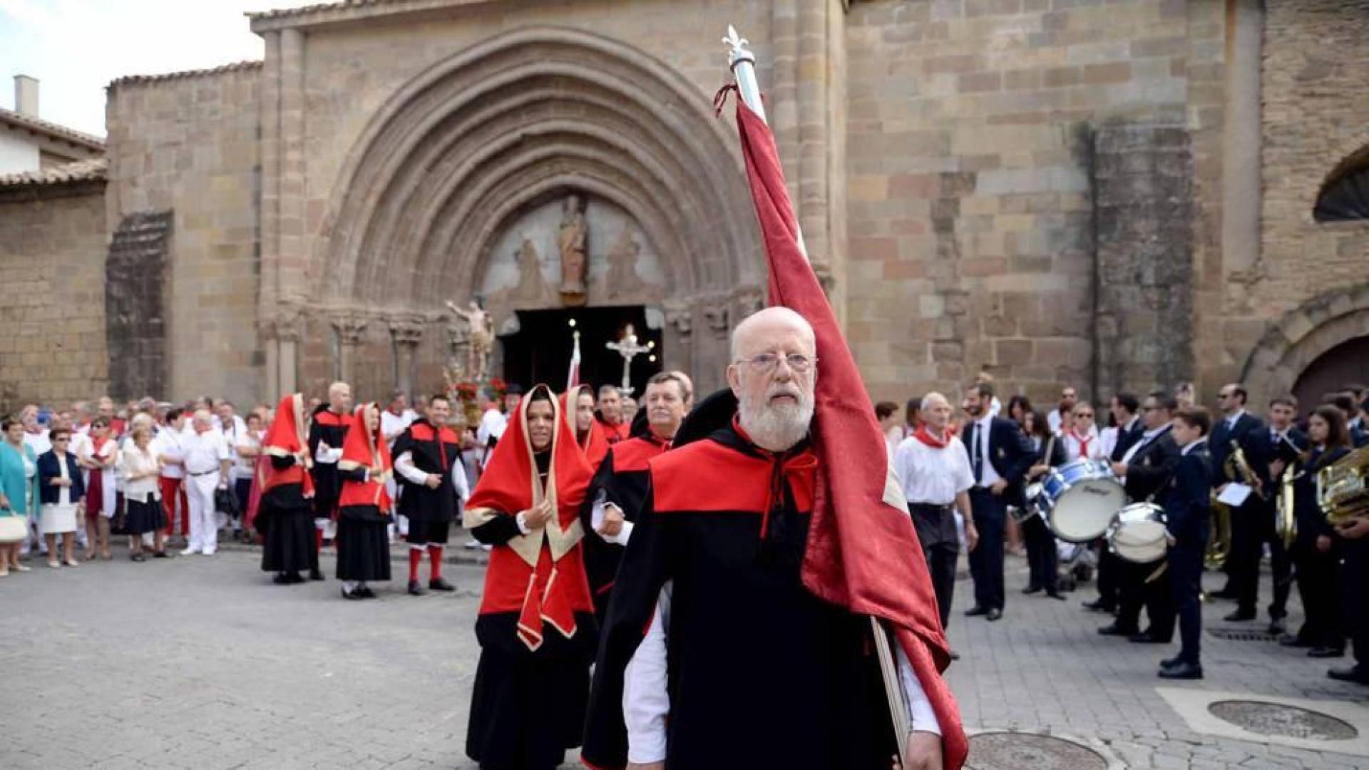 Fotos del encierro y la procesión de las fiestas de Sangüesa, 12 de septiembre de 2018