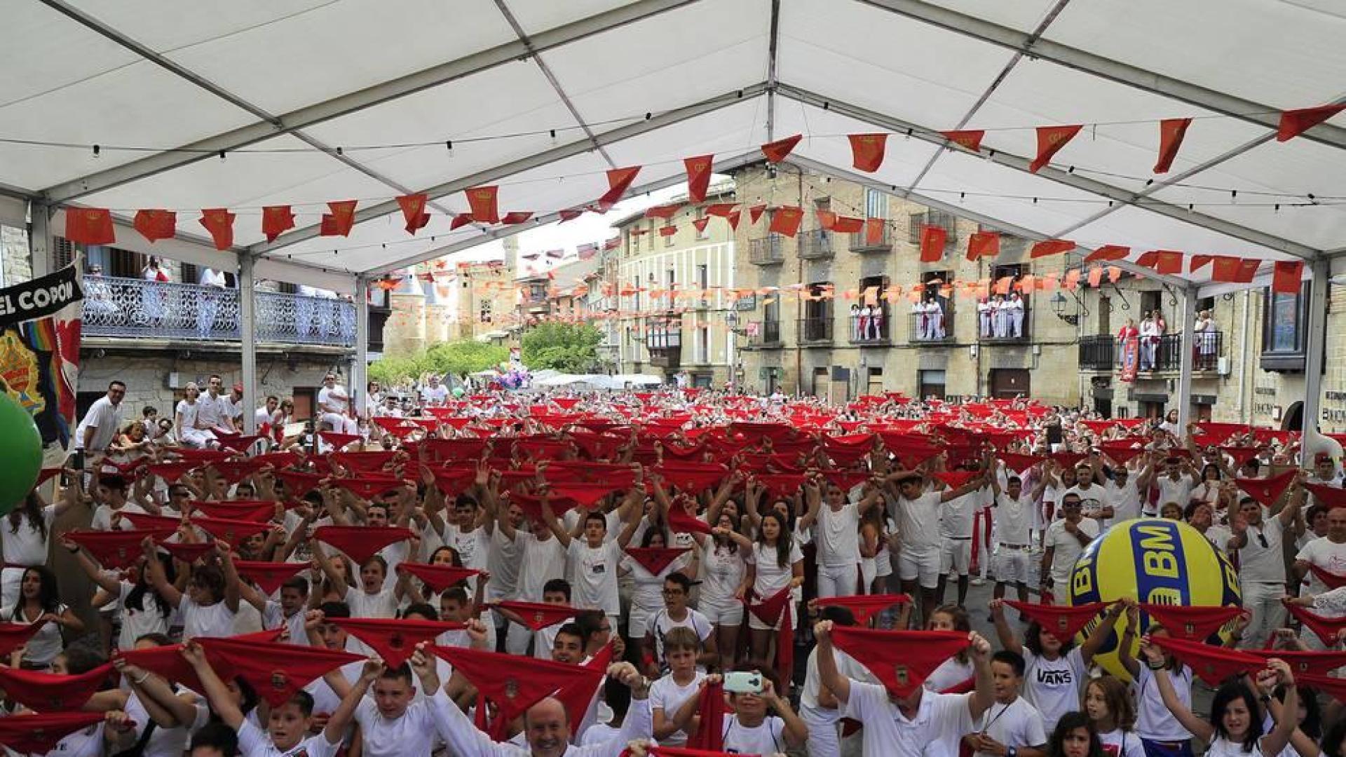 Fotos de las fiestas de Olite el día del cohete, 13 de septiembre de 2018