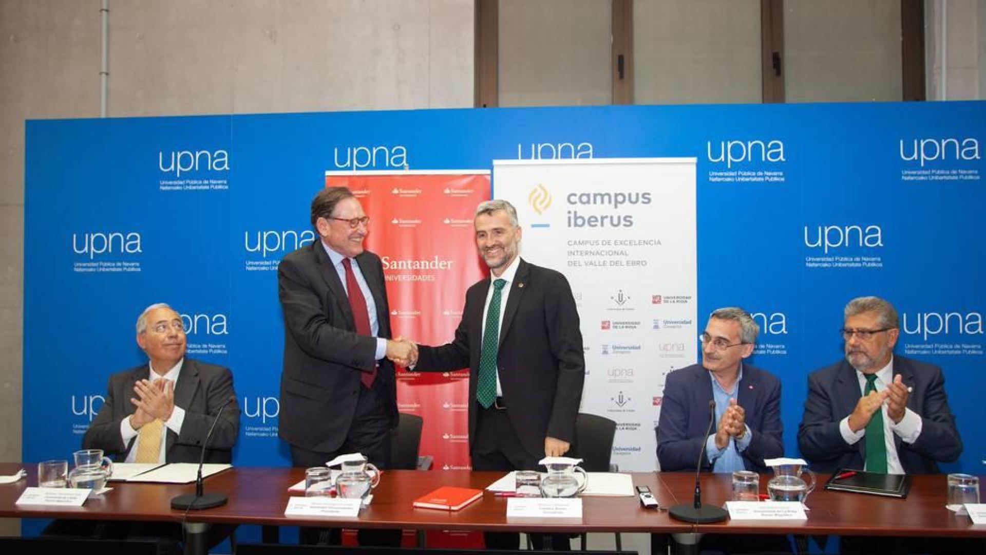 Campus Iberus y Banco Santander promoverán el desarrollo del Valle del Ebro