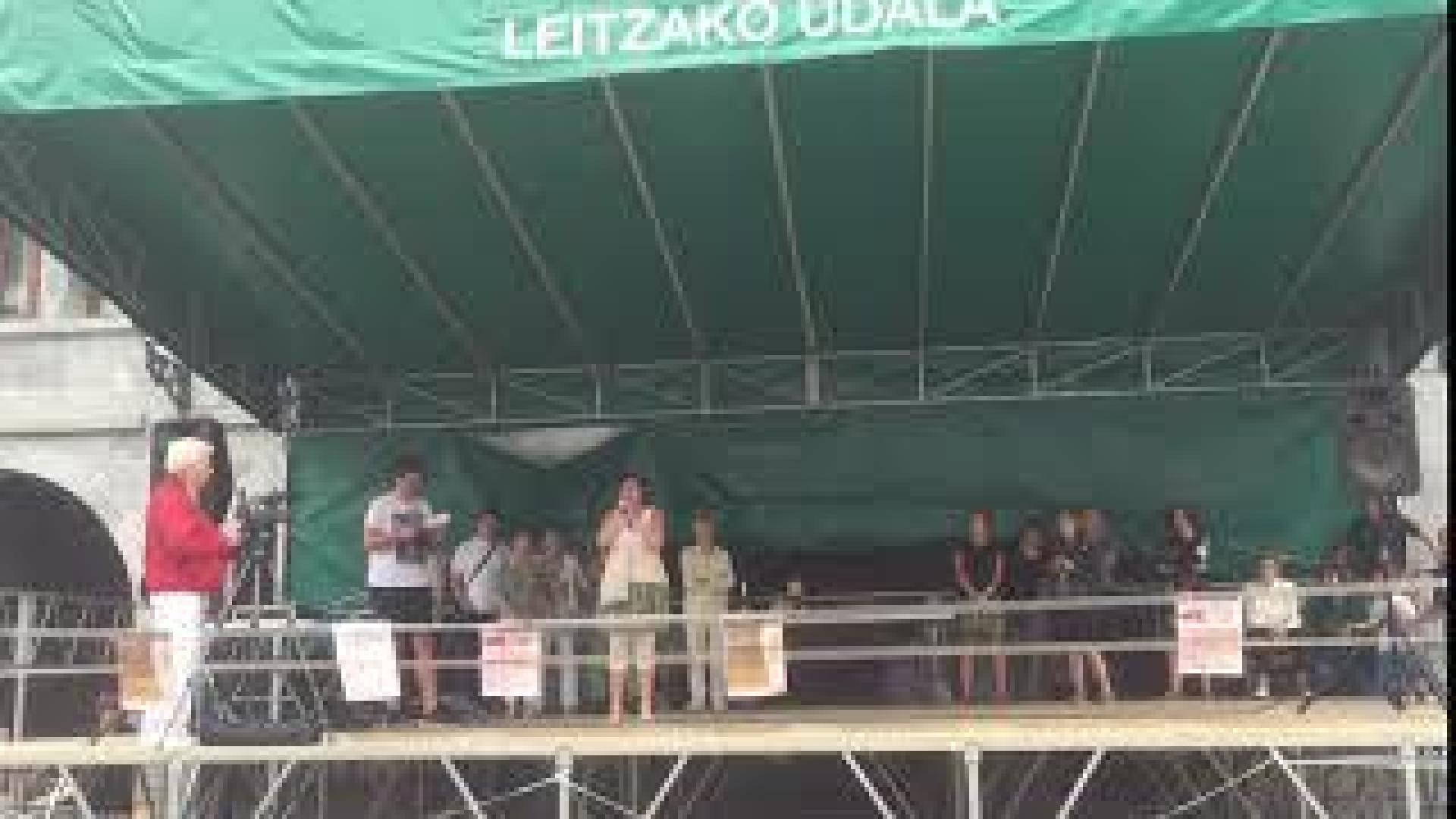 Concurso de irrintzis en Leitza