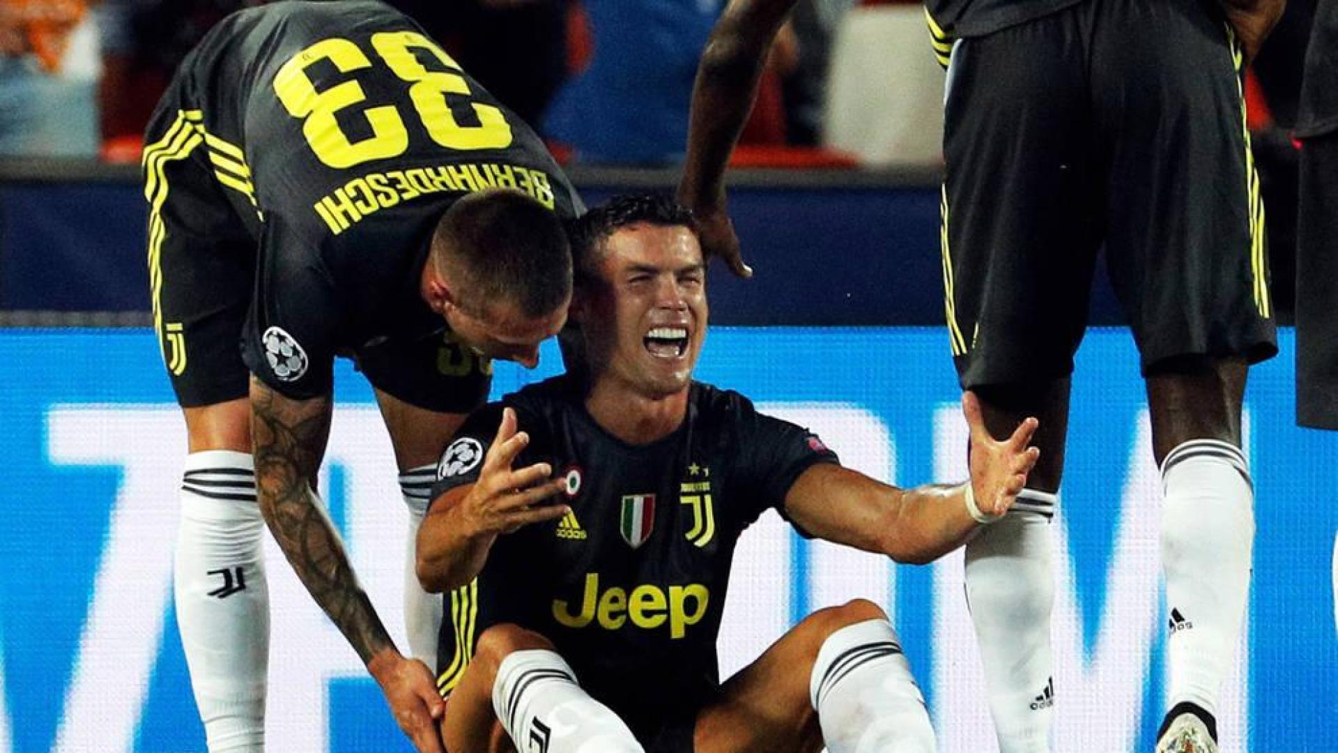 Dos penaltis tras la expulsión de Cristiano dan el triunfo a la Juventus