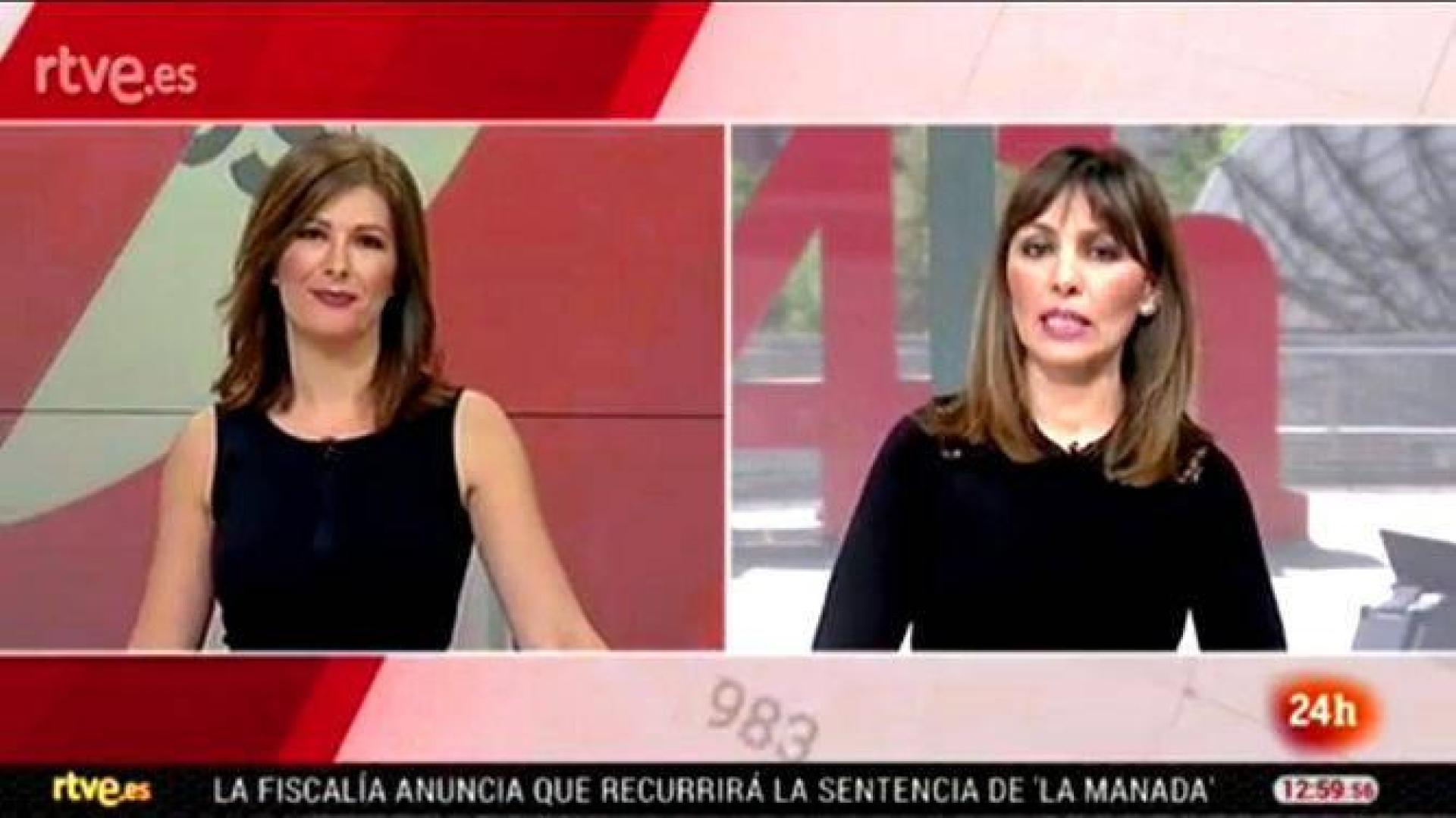 Empleados de RTVE se visten de negro para denunciar el "secuestro" del PP