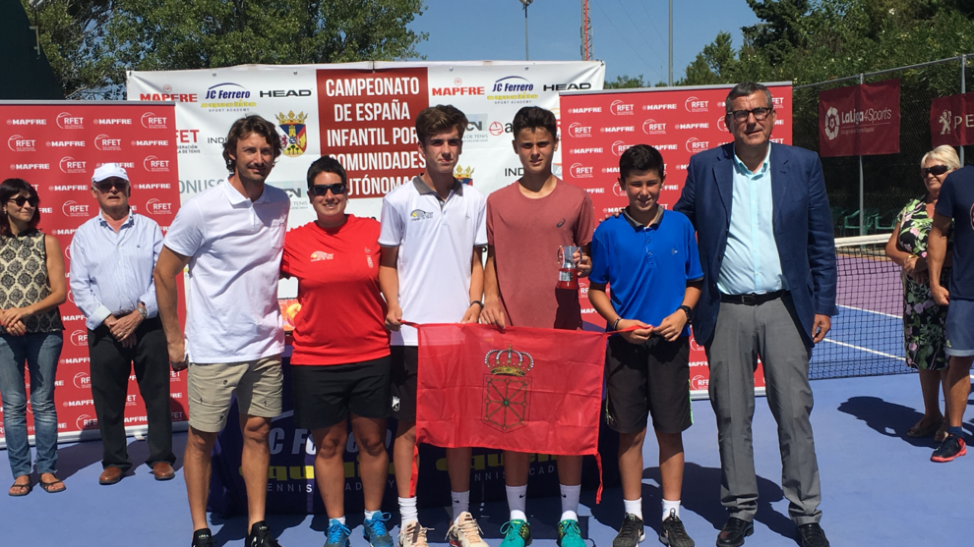 La selección navarra infantil, subcampeona de España