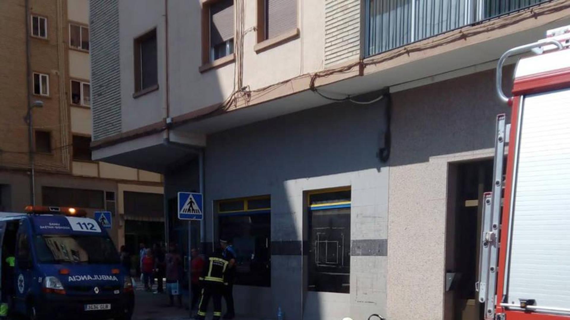Una persona trasladada al hospital tras un incendio en una cocina en Burlada