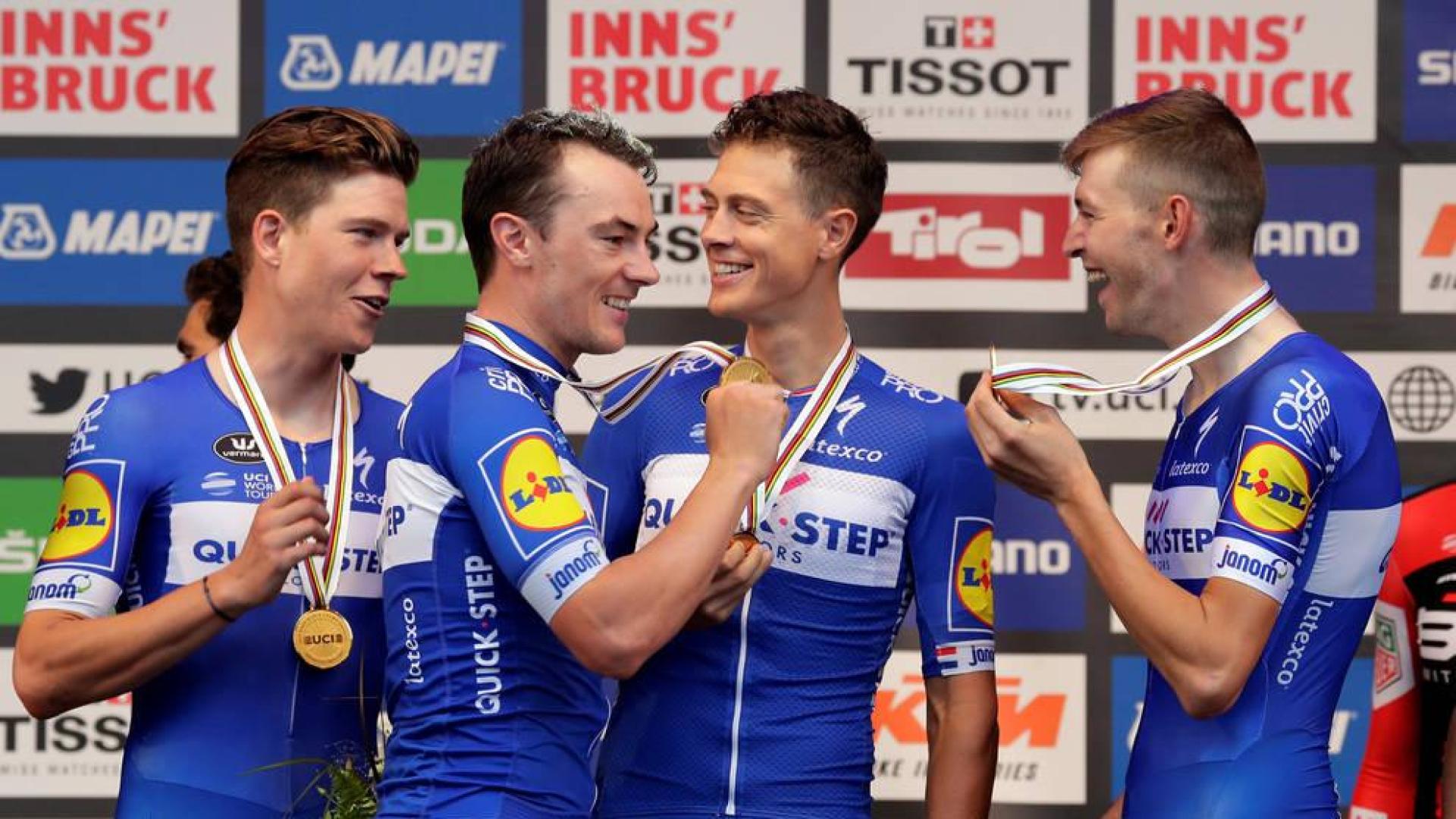 El Quick-Step gana la CRE masculina y Movistar, a buen nivel, termina sexto