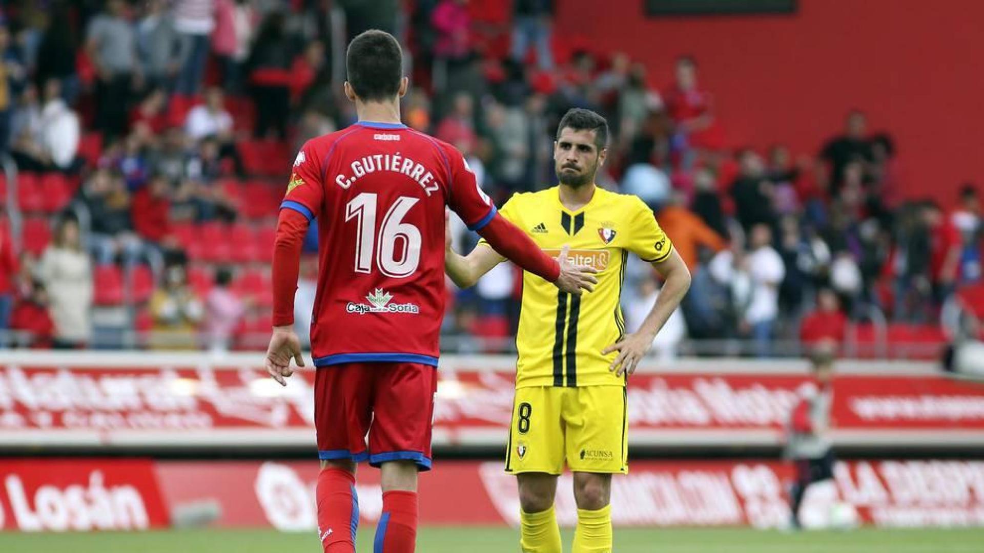 Fotos del partido Numancia-Osasuna disputado en el estadio Los Pajaritos de Soria.