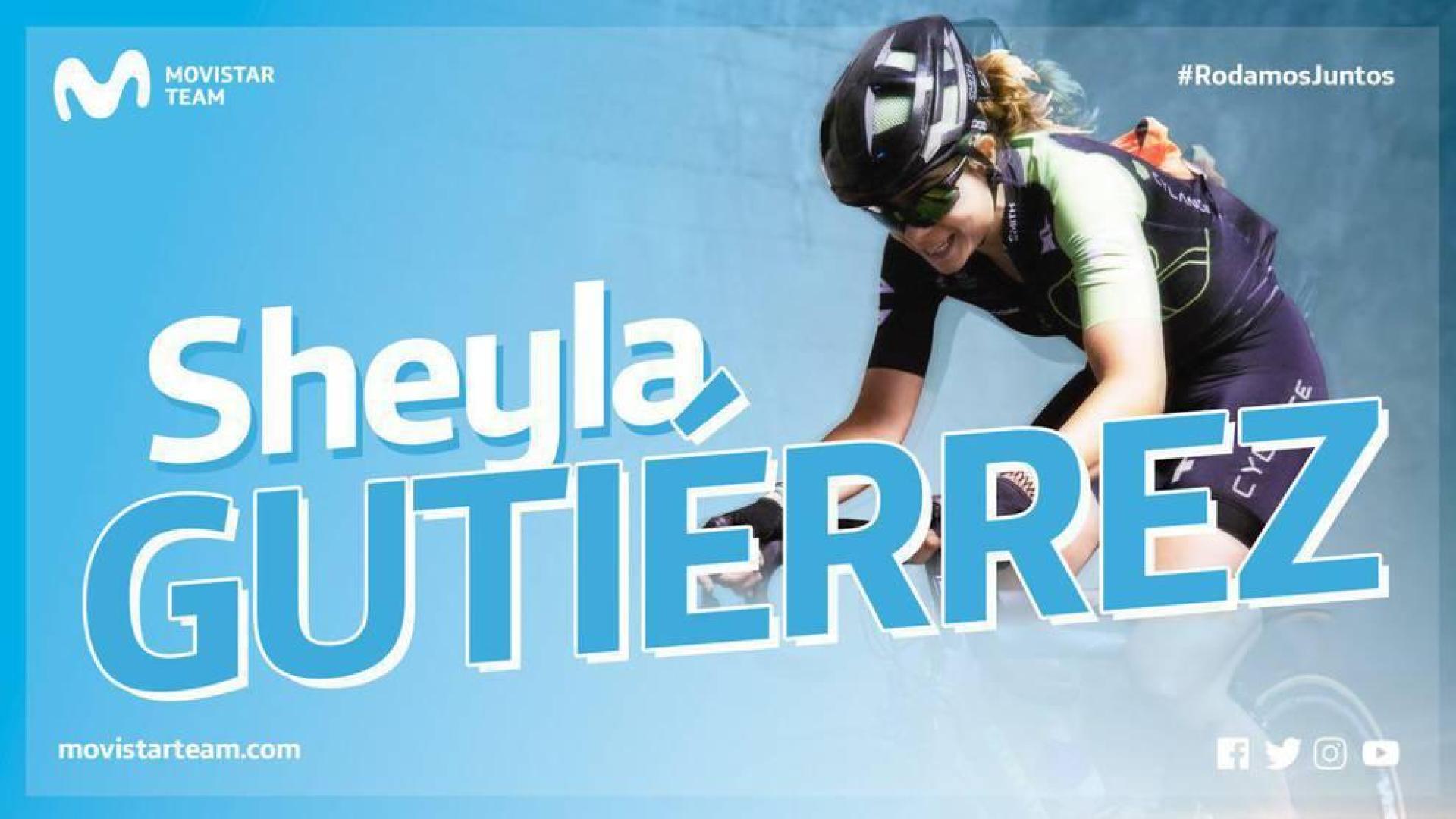 Sheyla Gutiérrez correrá la próxima temporada en el Movistar Team