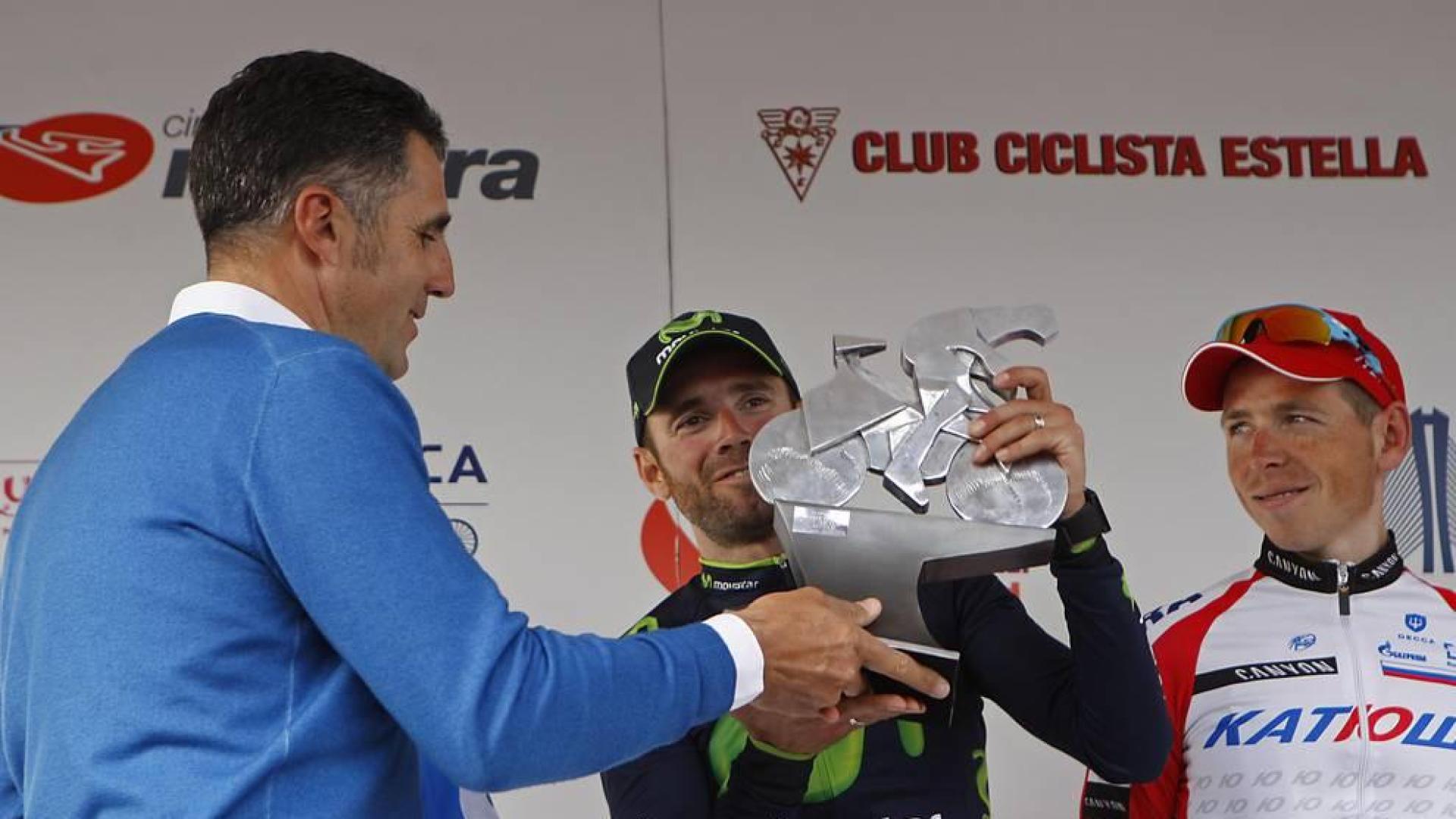 Valverde disfruta de la bici, y se nota