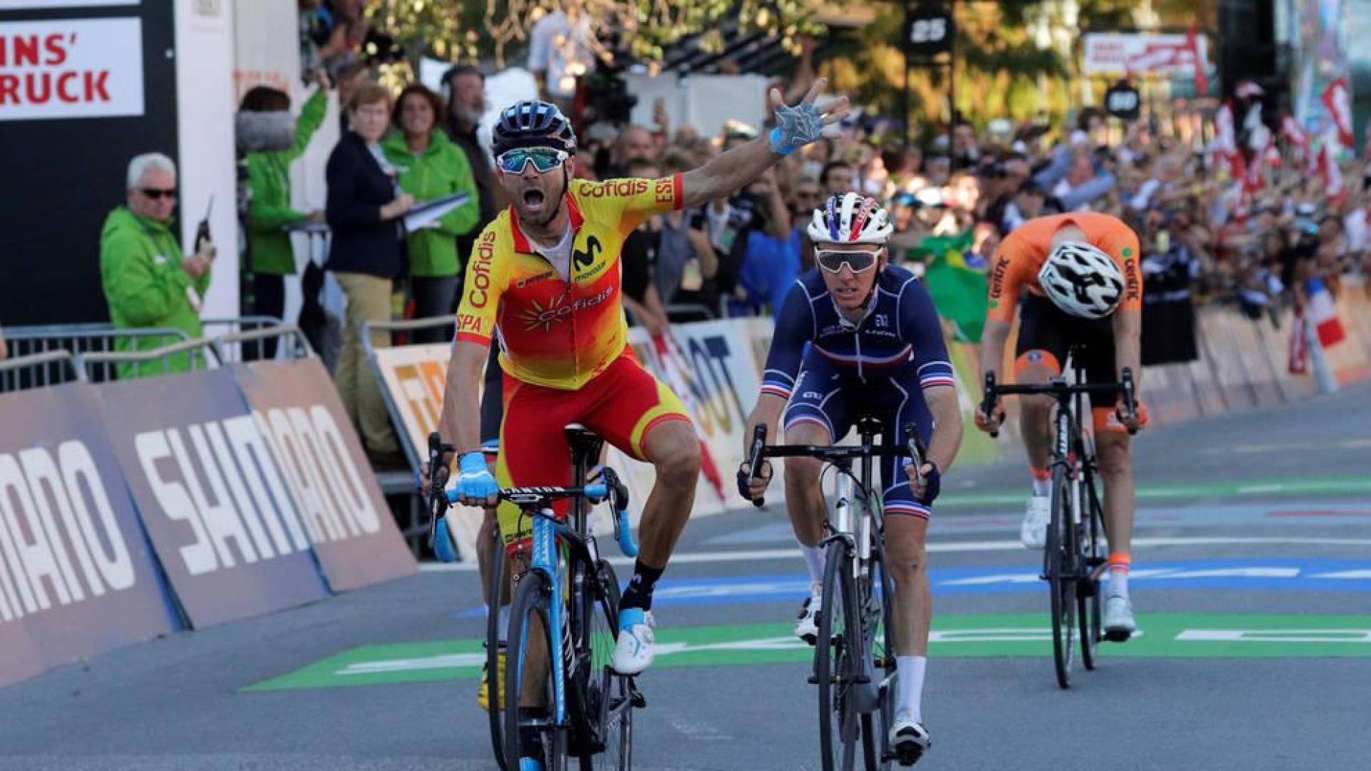 Alejandro Valverde, campeón del mundo de ciclismo en ruta