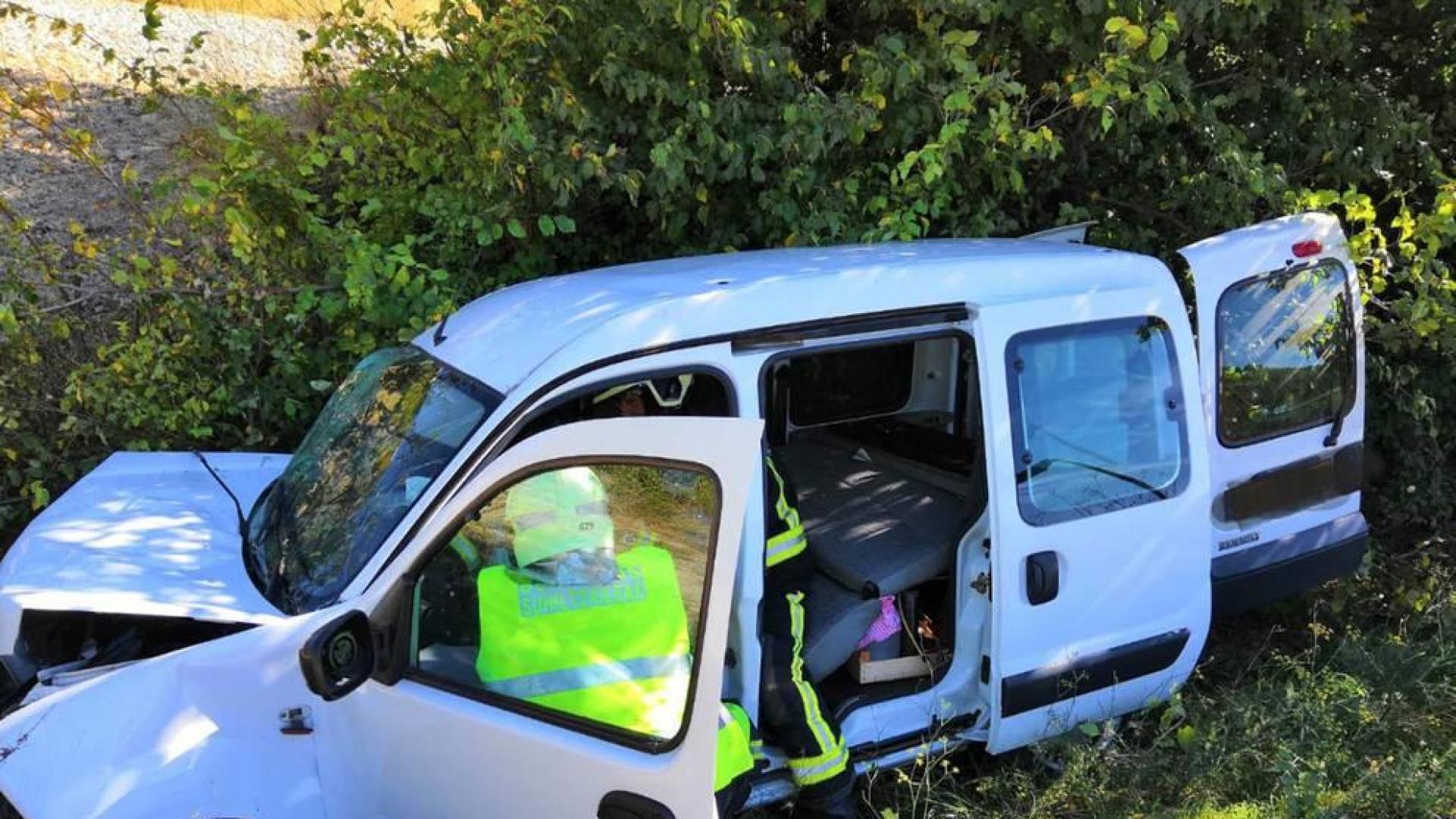 Dos heridos en un accidente de tráfico en la NA-121 en Campanas