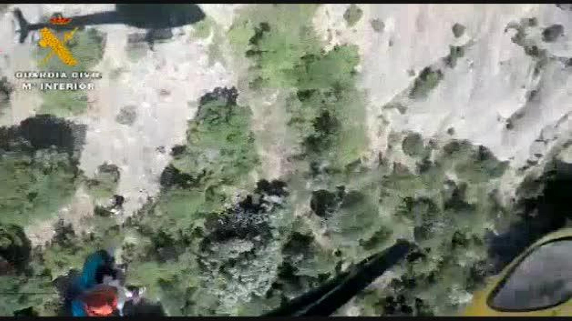 Rescatada una senderista y su perra por la Guardia Civil