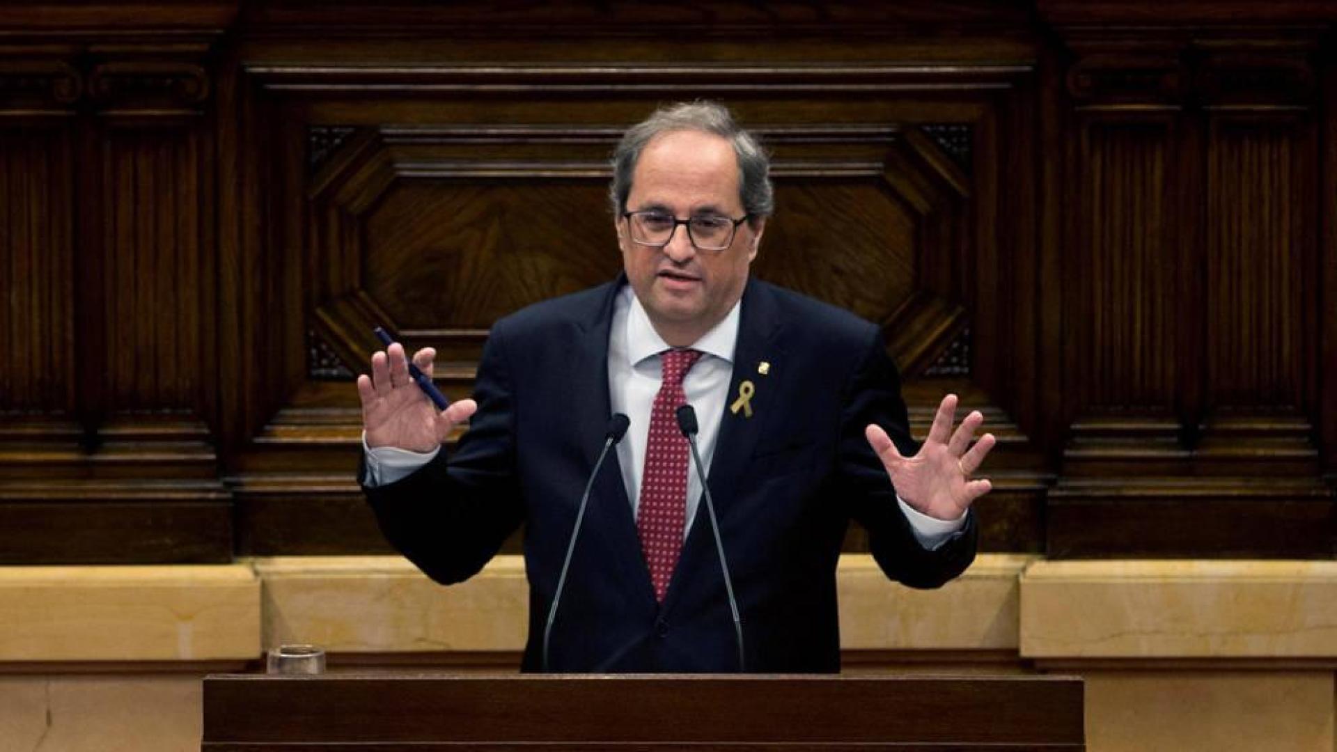 Torra a la CUP: "He venido a hacer la república. El día que no pueda hacer esto me iré"