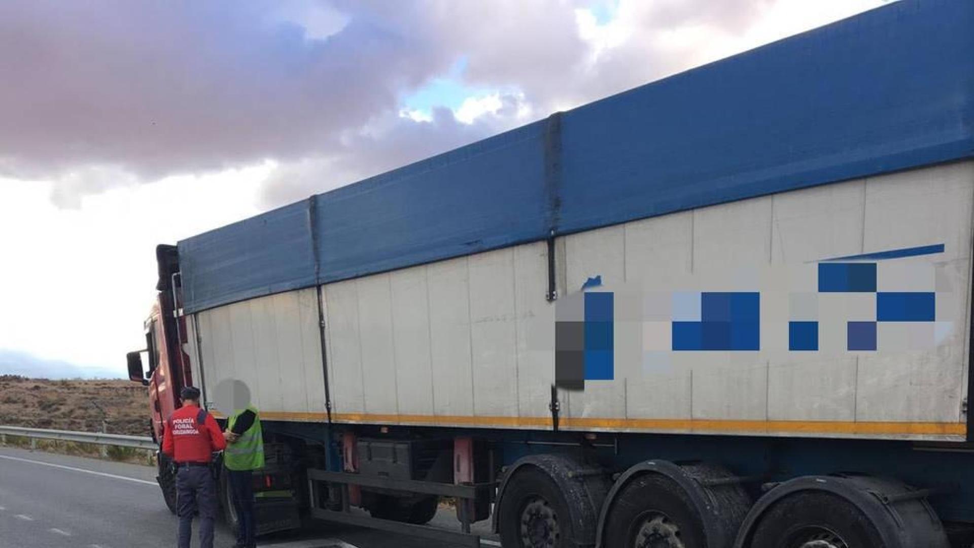 Denunciado un camionero en Sartaguda tras dar positivo en cocaína