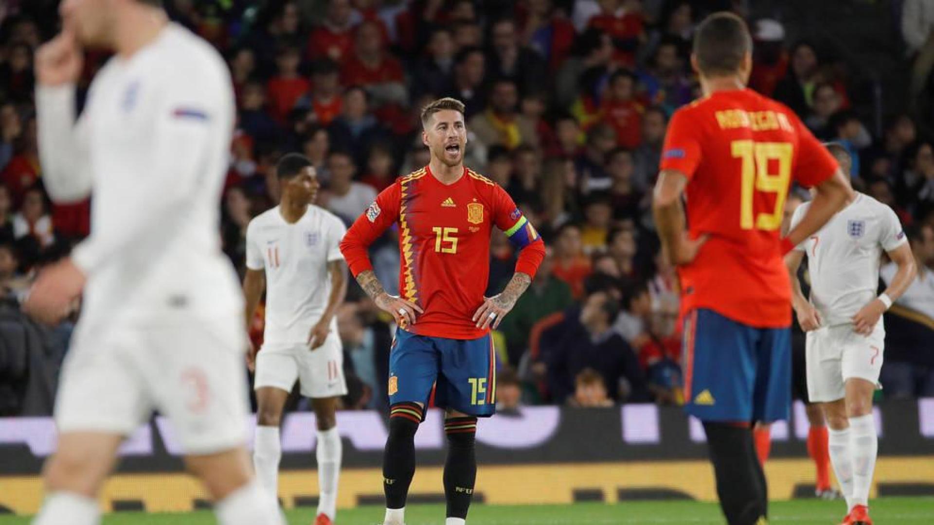 España decepciona ante Inglaterra y se jugará el pase en Croacia