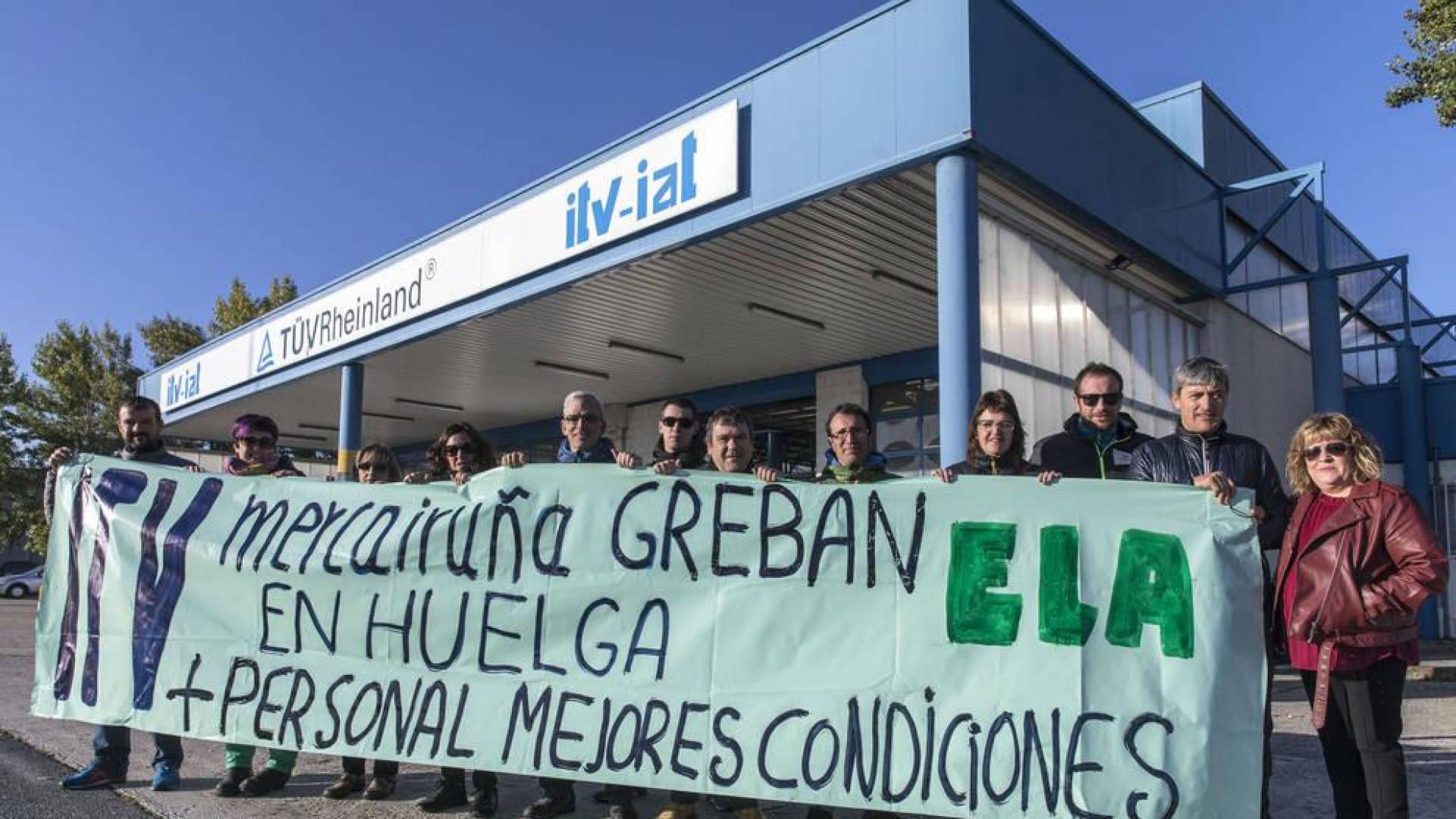 El seguimiento de la huelga en las ITV provoca el cierre en Imarcoain y Arbizu