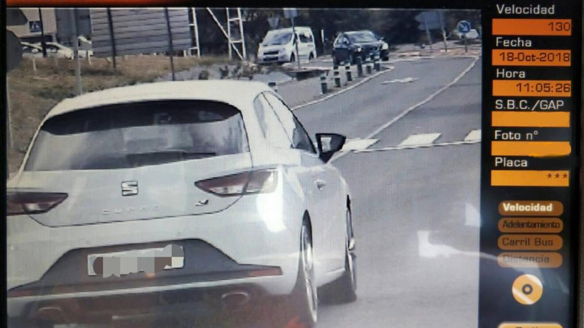 Un conductor, sorprendido en Villatuerta a 130 km/h en una travesía de 50