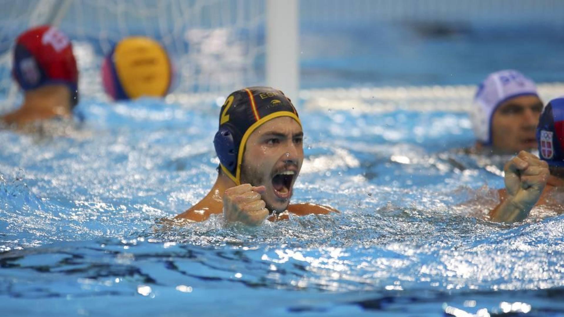 Alberto Munárriz, en los cuartos de final contra Serbia
