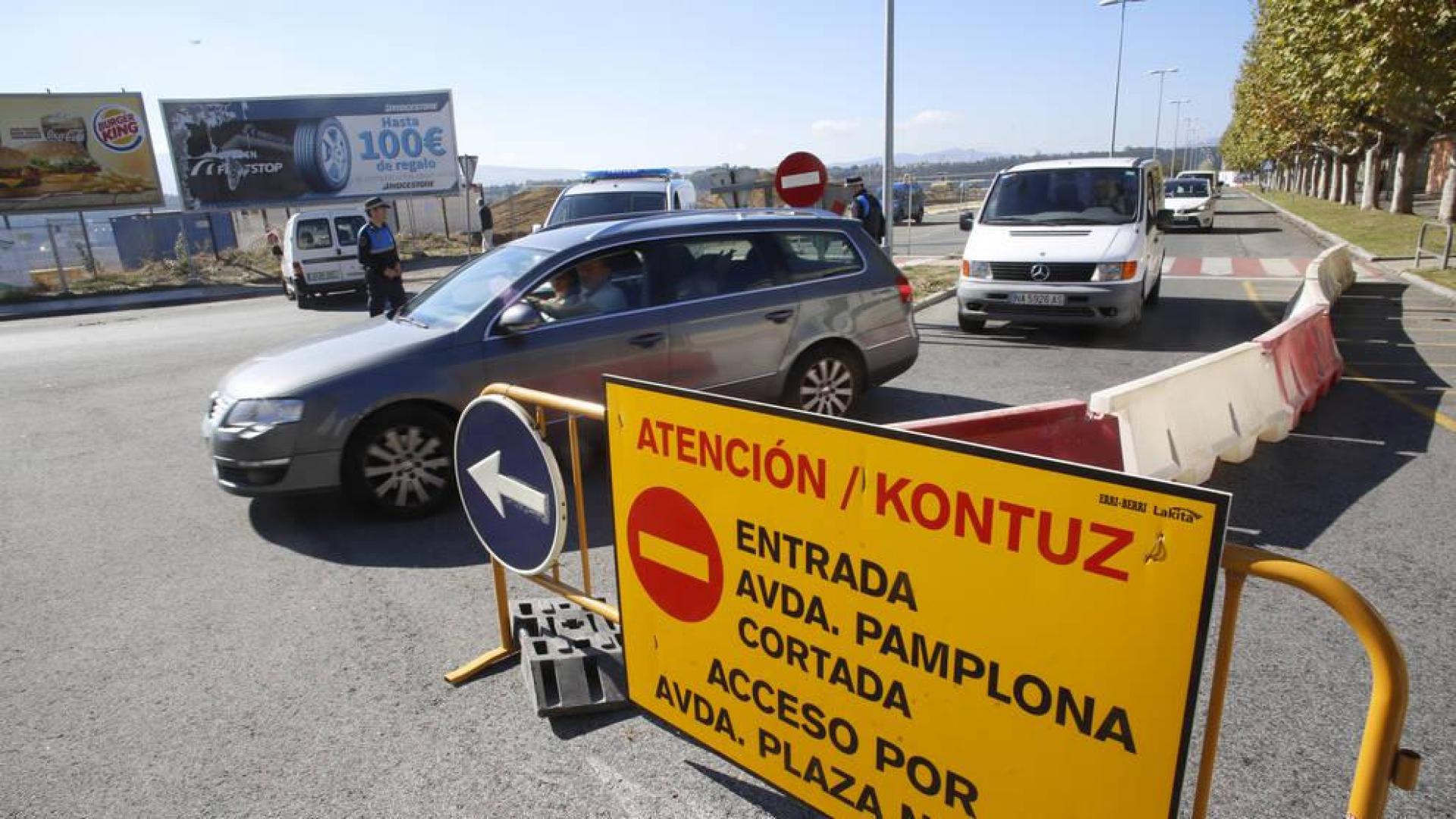 El enjambre de Barañáin por el tráfico a las horas punta