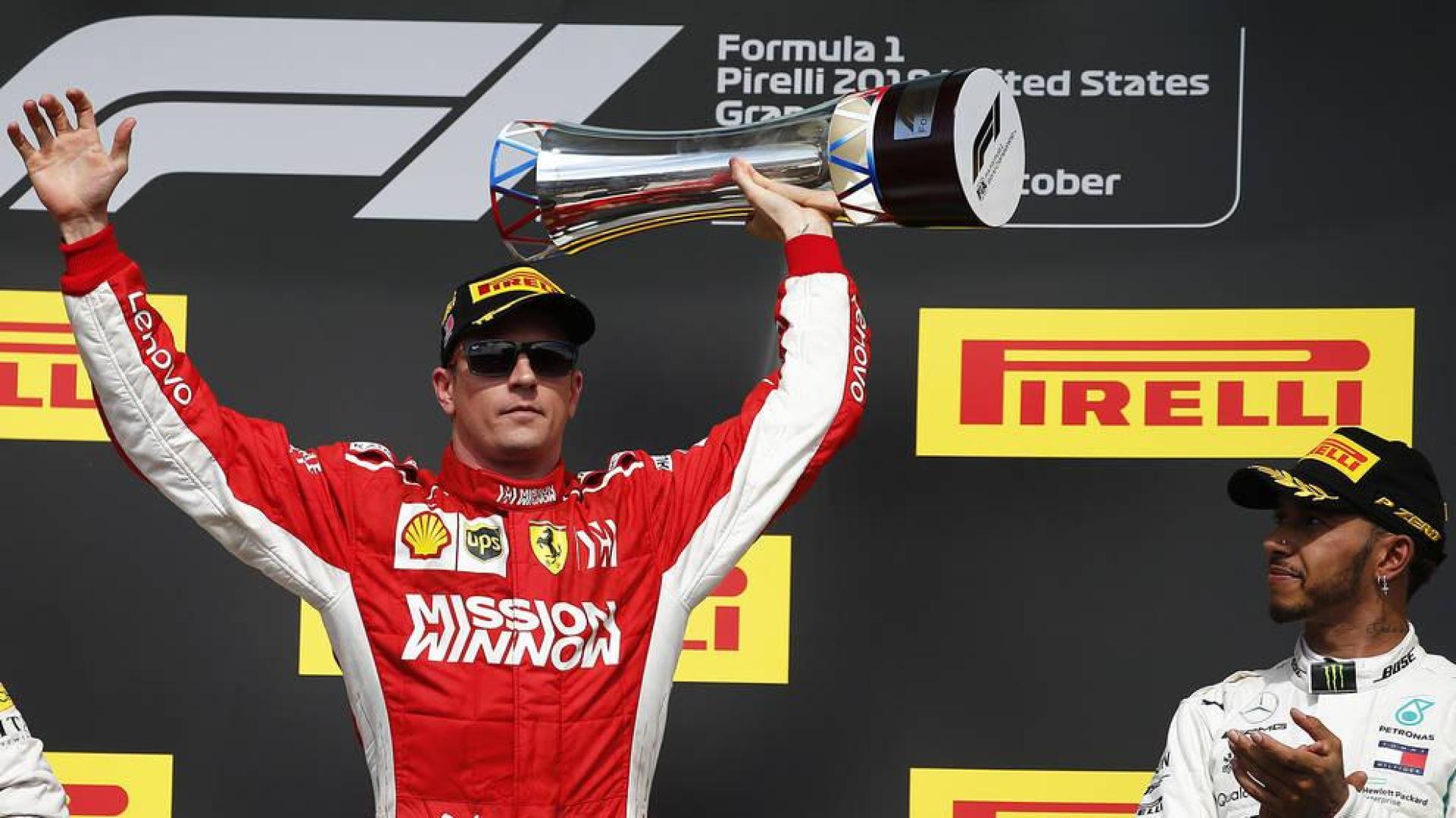 La victoria de Raikkonen en Austin aplaza el 'alirón' de Hamilton