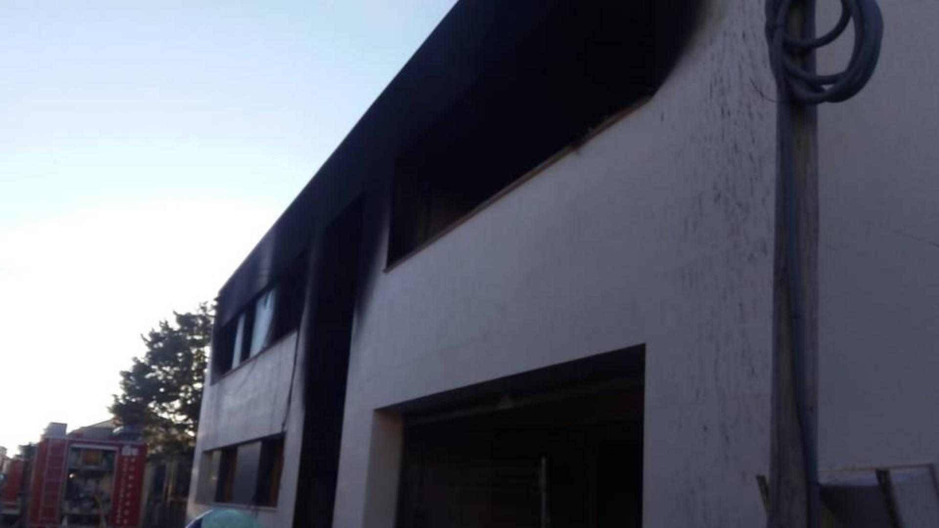Un incendio provoca graves daños en una vivienda en construcción en Murchante