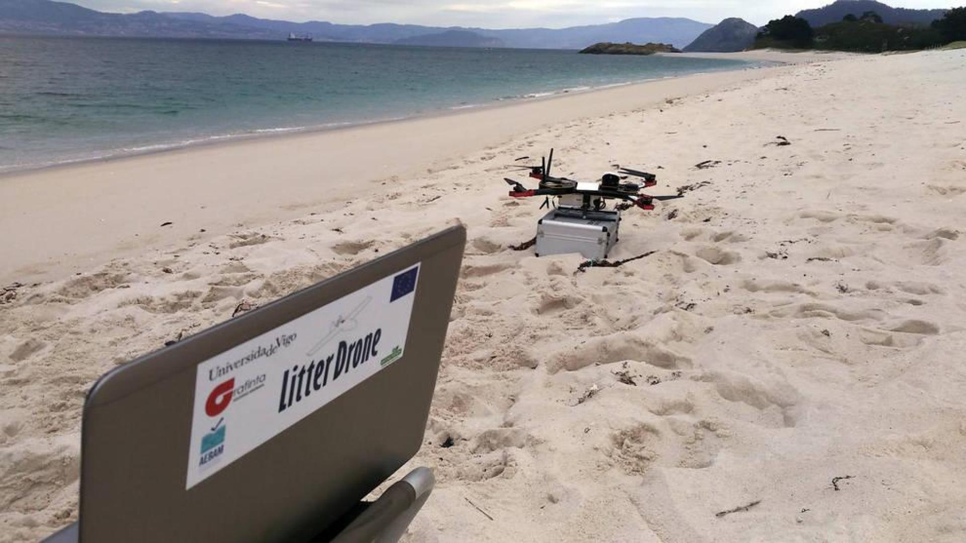 Drones para poner coto a la basura en las playas