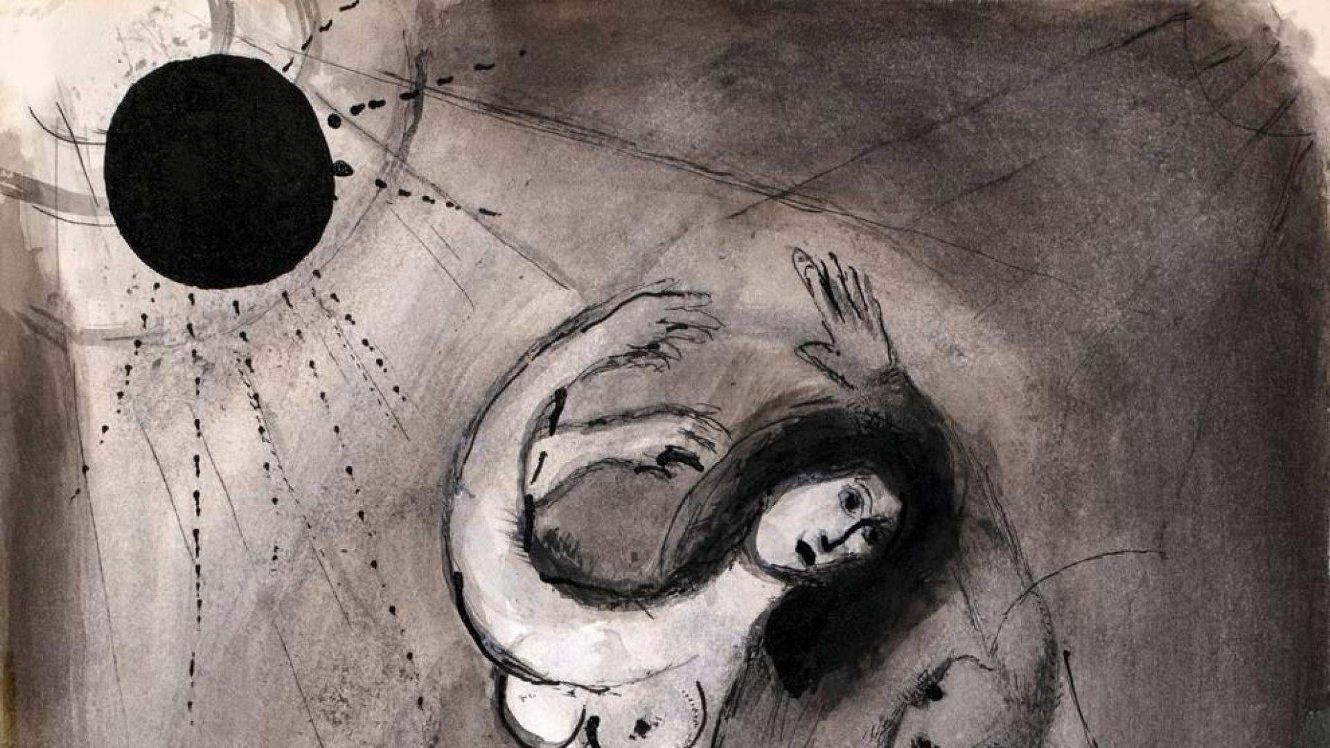 El diálogo de Chagall, el mago del color, con el blanco y negro