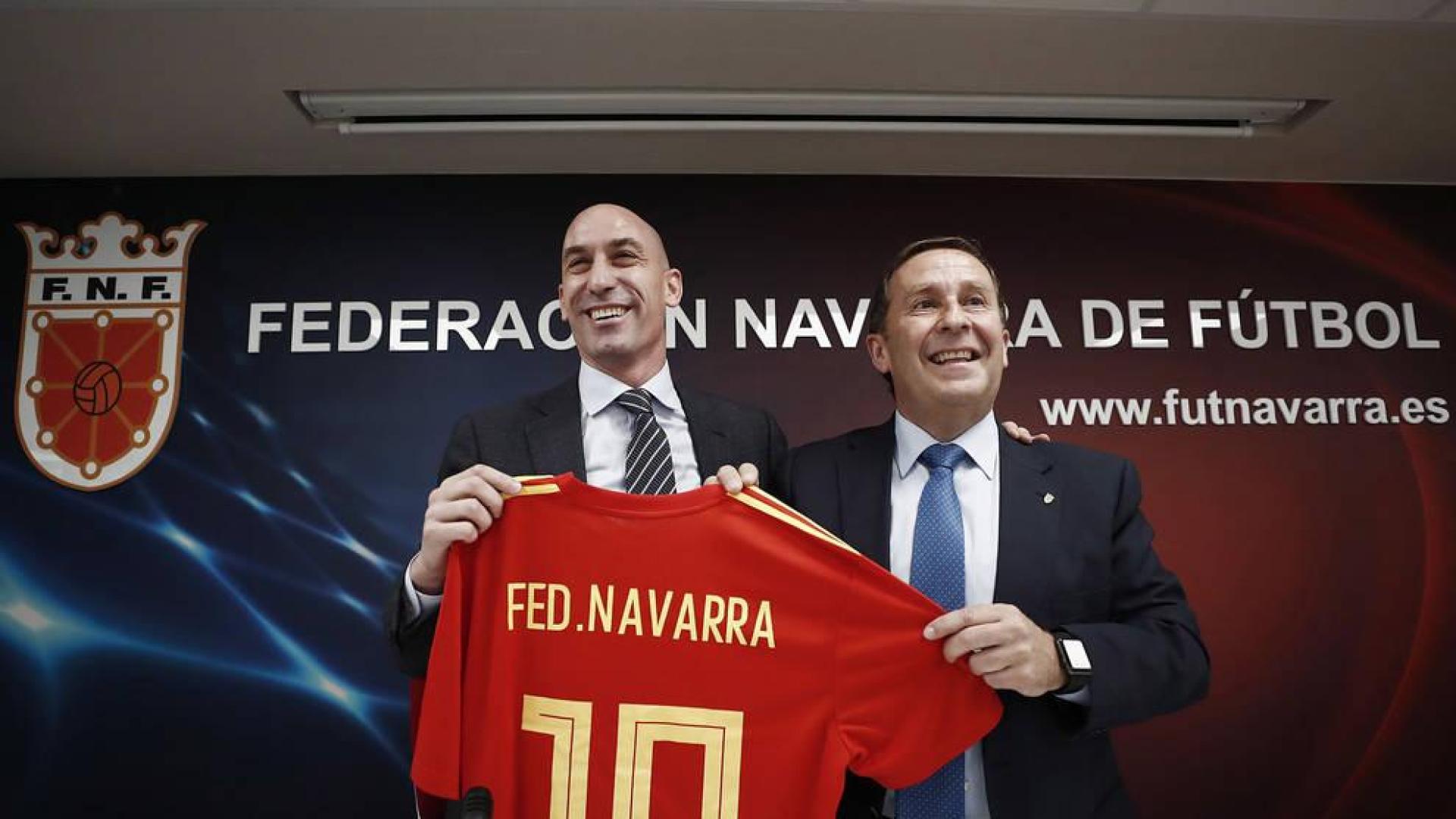 Rubiales, en Pamplona: "No quiero el mal para Tebas ni un expediente. Le deseo lo mejor"