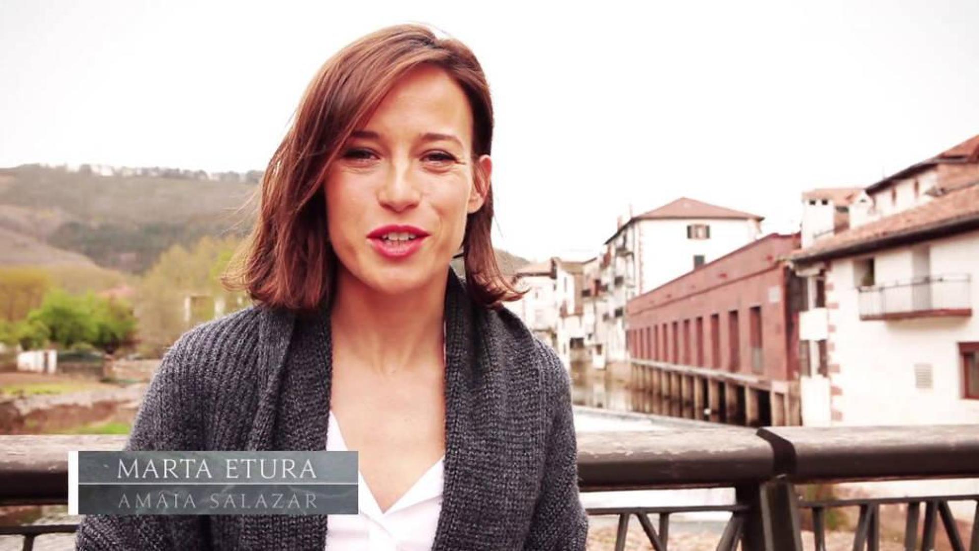 Marta Etura ya está rodando de nuevo en Baztan