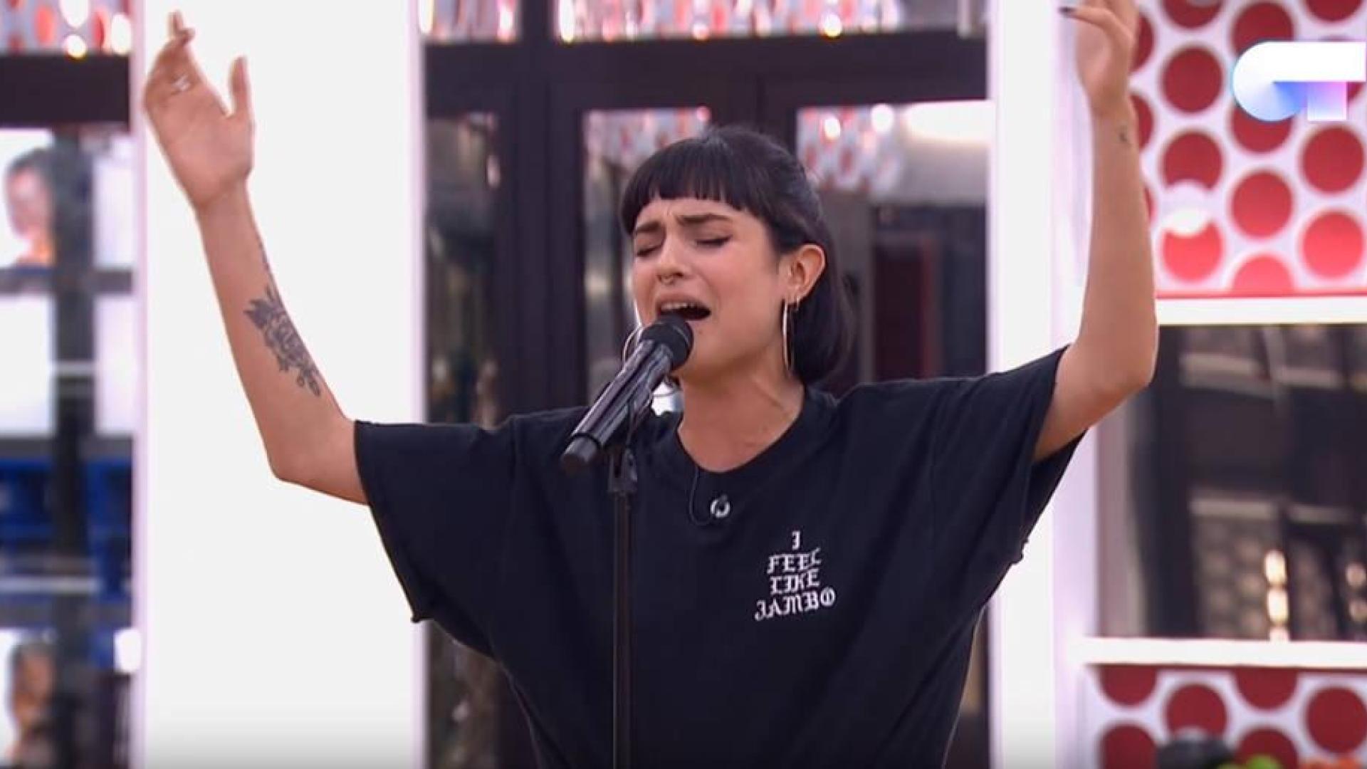 Natalia en el primer pase de micros, "de las mejores cosas que se han visto en OT"