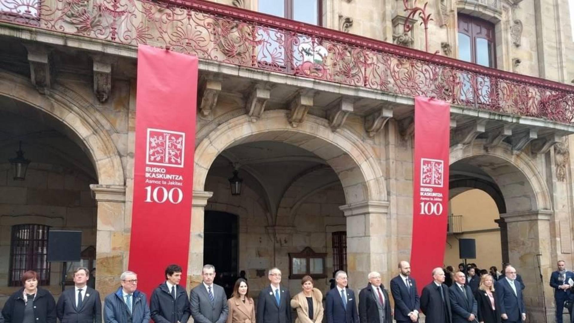 Uxue Barkos en el centenario de Eusko Ikaskuntza