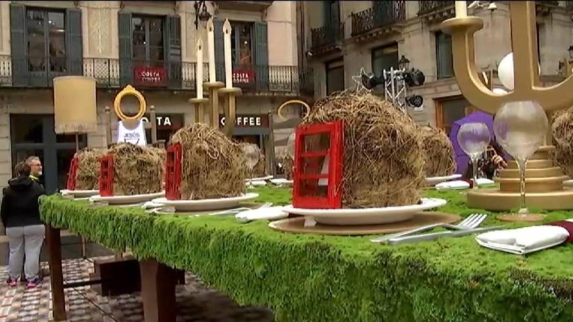 Polémica por el Belén del Ayuntamiento de Barcelona en la plaza de Sant Jaume