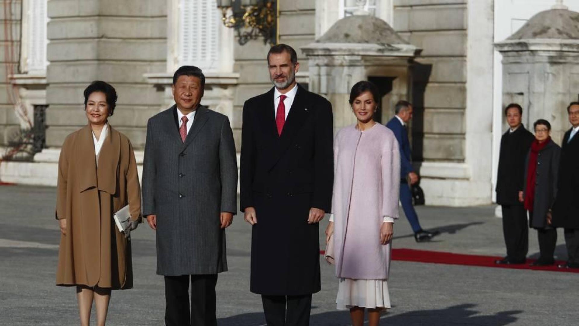 Los Reyes con el presidente de la República China y su mujer