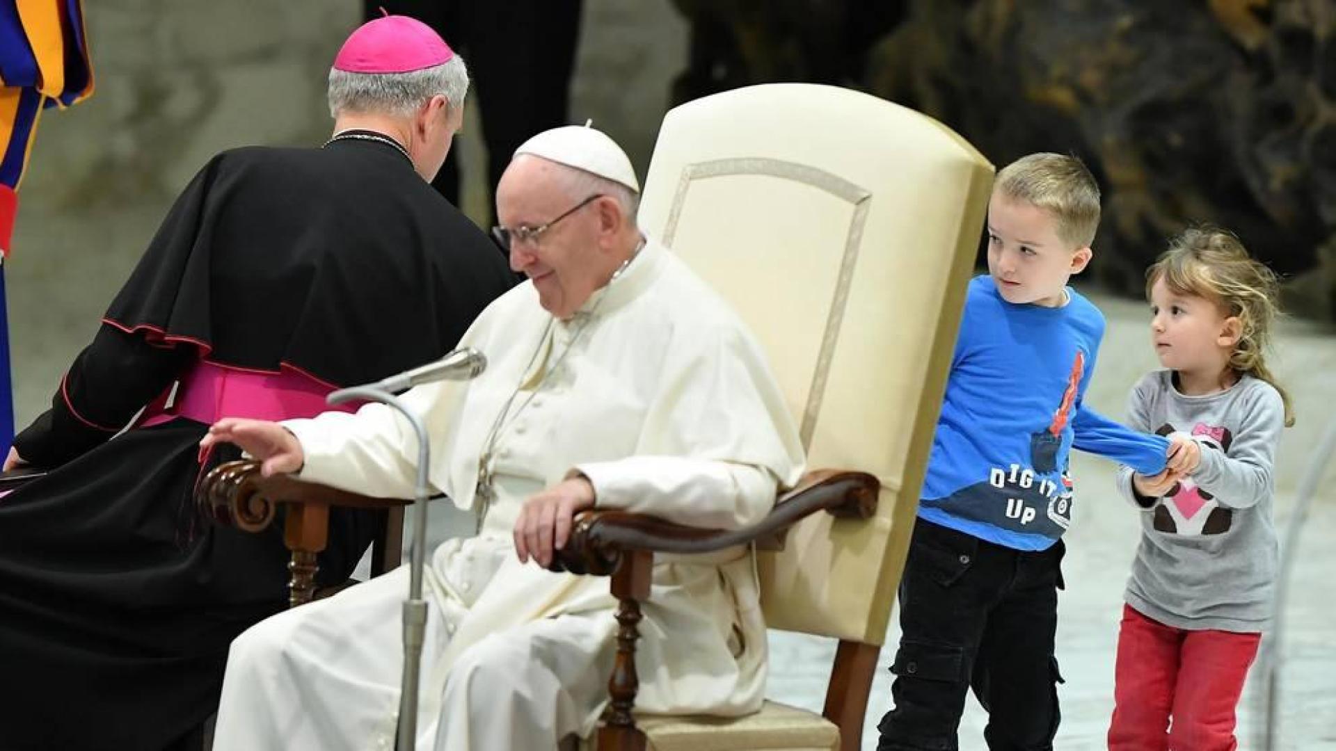 Un niño argentino, protagonista en la audiencia general del papa Francisco
