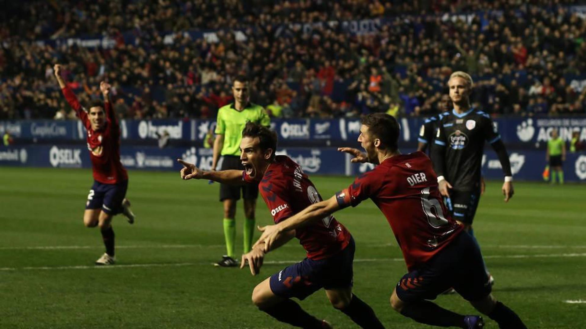 Un gol de Iñigo Pérez en el 89 da la victoria a Osasuna ante el Lugo