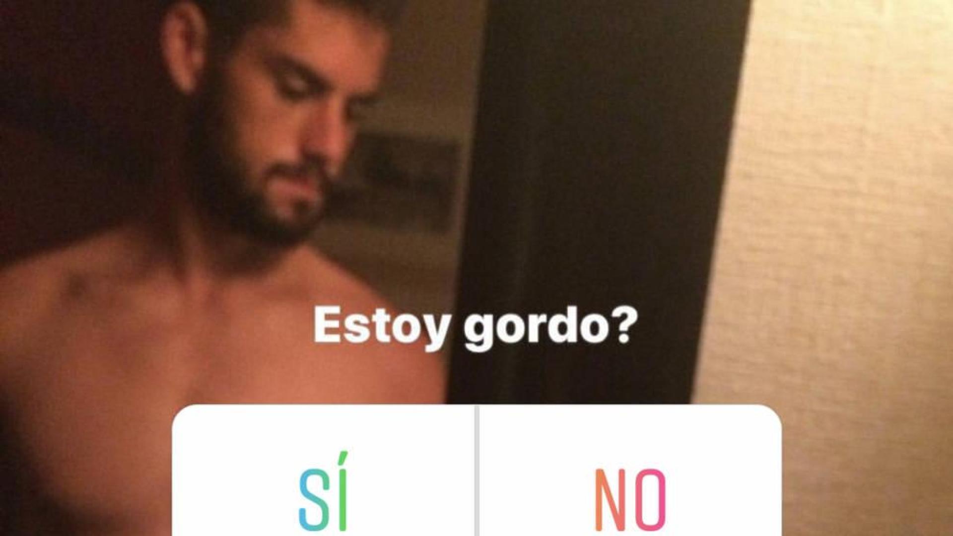Isco responde a la crítica sobre su peso haciendo una encuesta en redes
