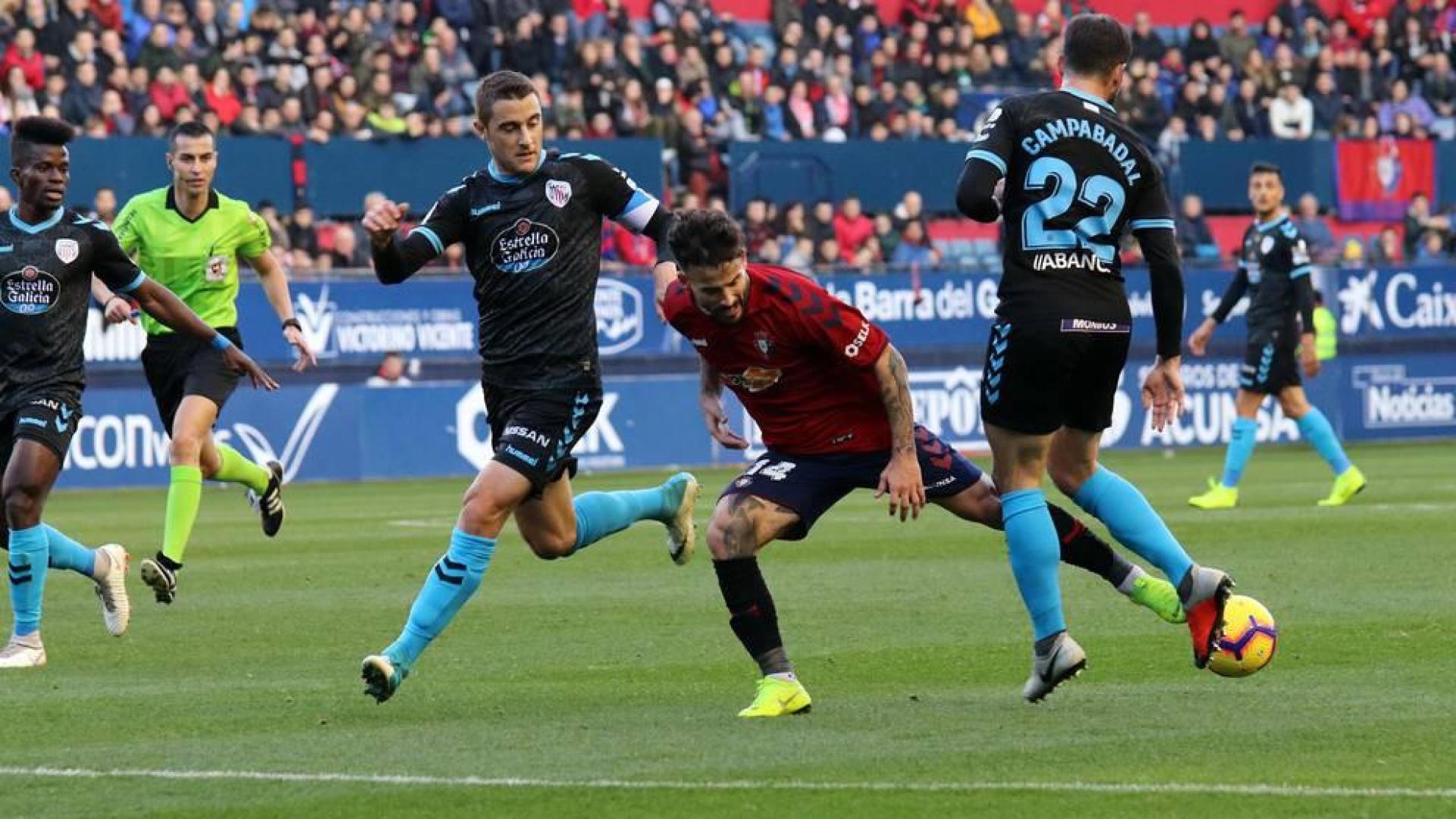 Imágenes del partido del Osasuna Lugo.