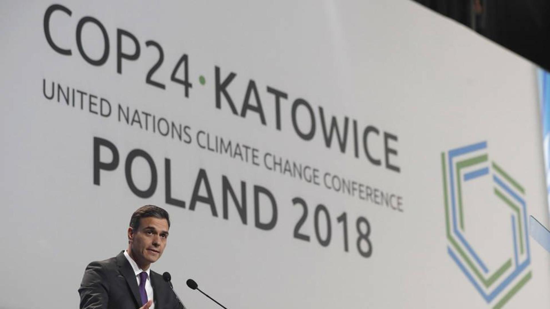 Sánchez anuncia que España alcanzará cero emisiones de CO2 en 2050