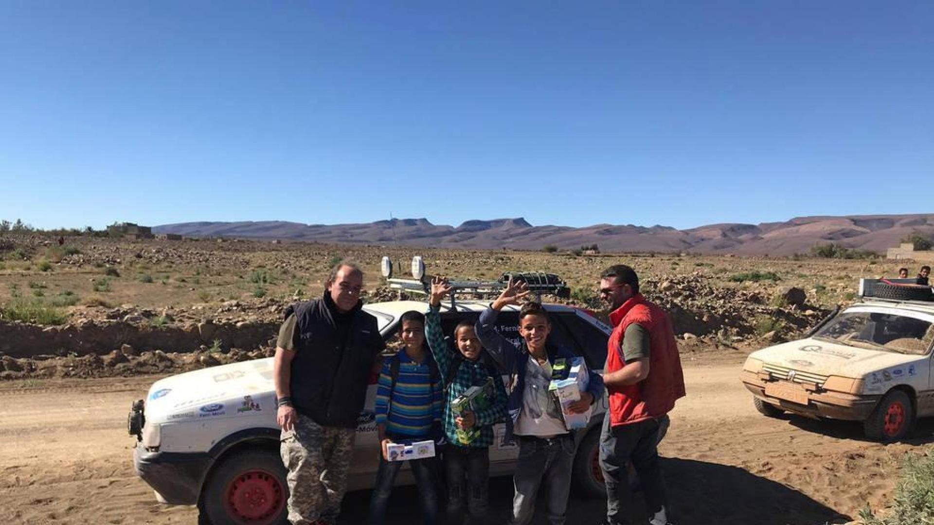 Dos tudelanos, de rally solidario a Marruecos