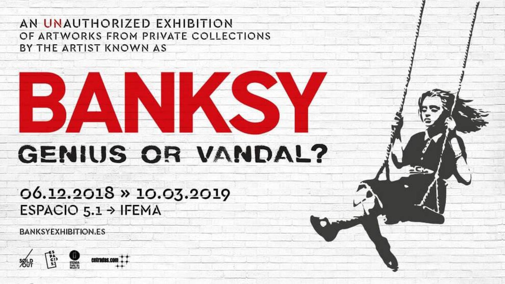 La obra de Banksy llega por primera vez a España con la exposición 'Genius or Vandal?'
