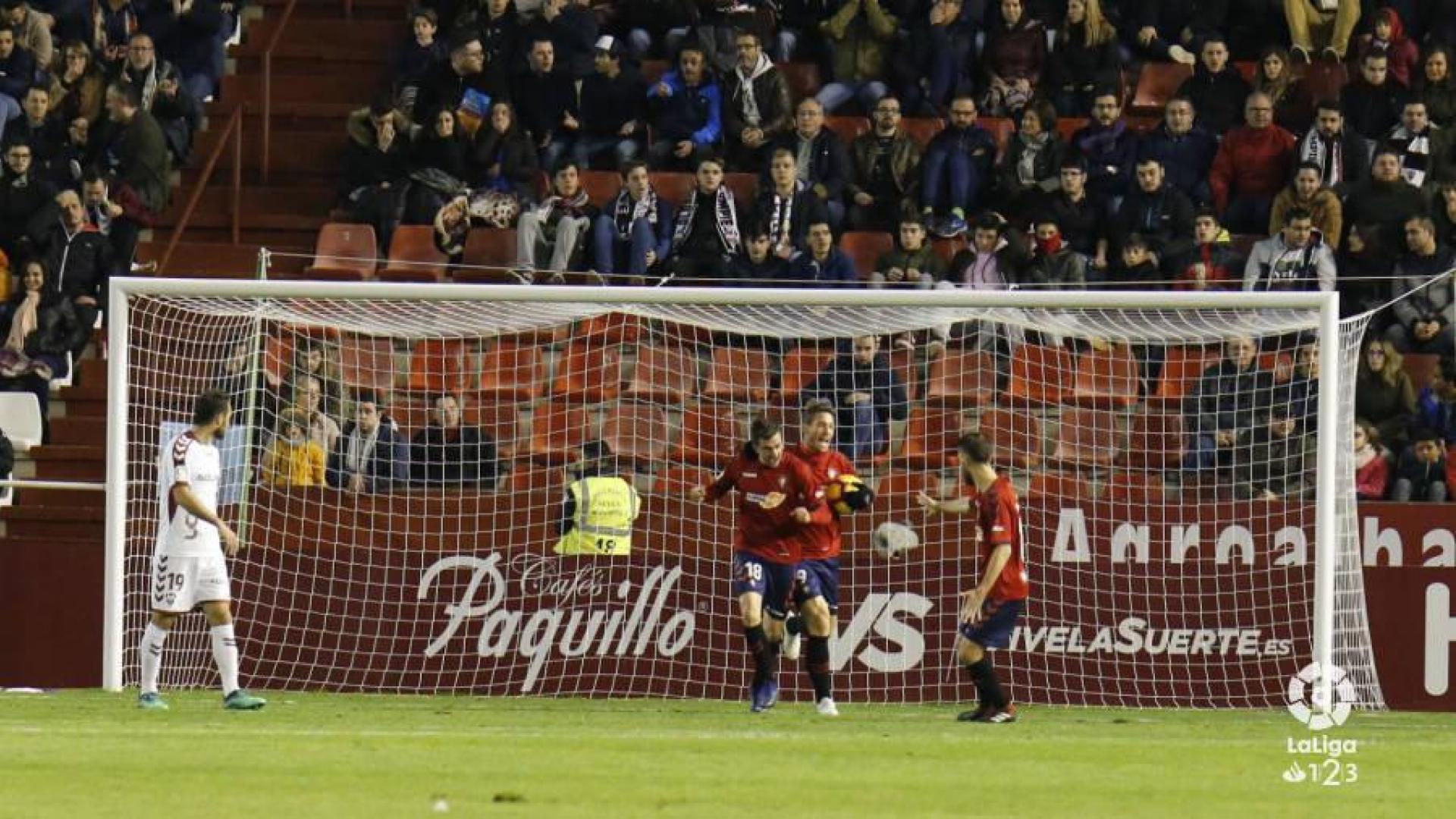 En directo: sigue la retransmisión minuto a minuto del Albacete-Osasuna