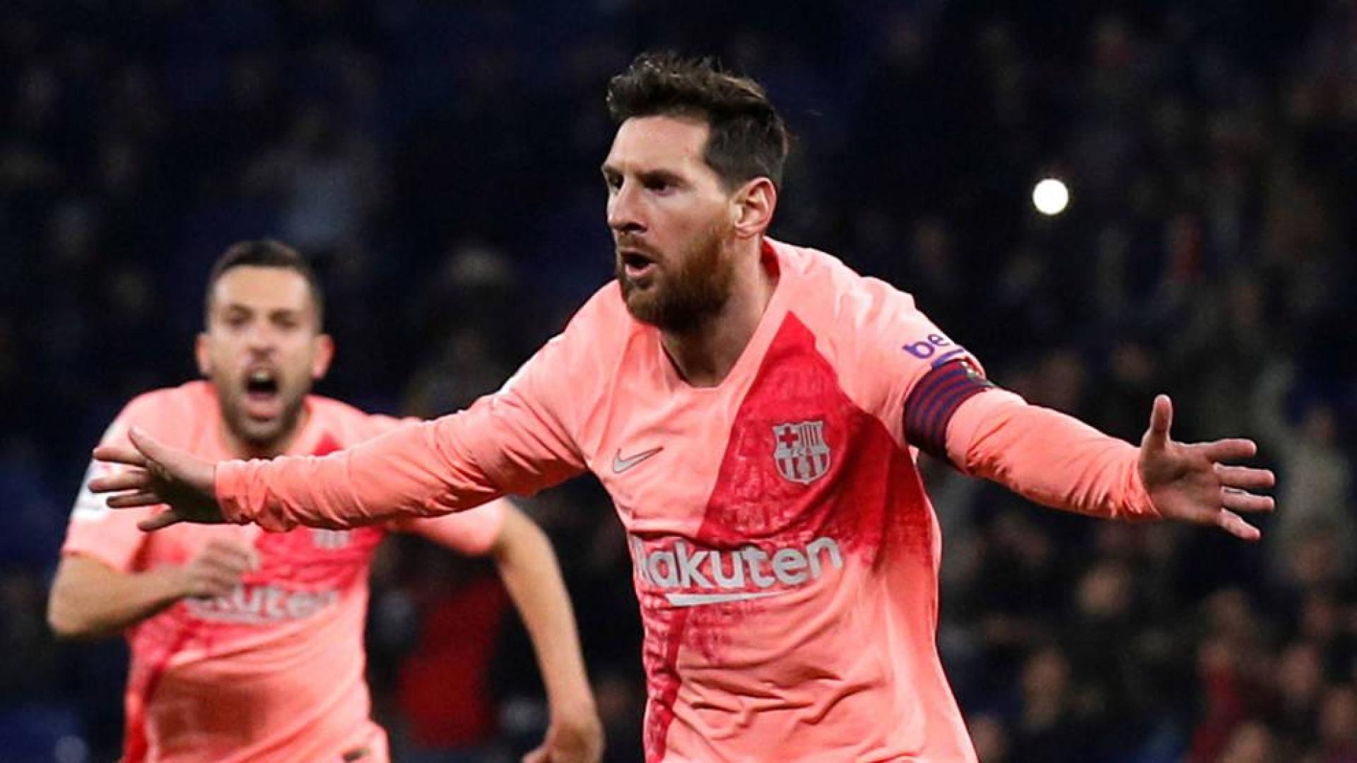 Messi da un recital y el Barcelona fulmina al Espanyol en el derbi