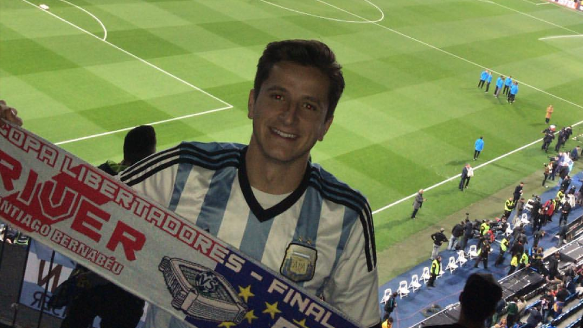 Olavide, un hincha más de River