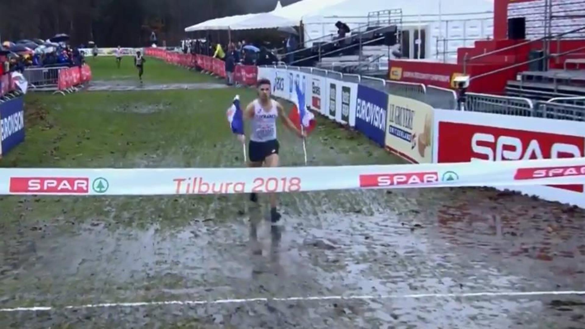 La accidentada celebración de Jimmy Gressier, campeón de la sub-23